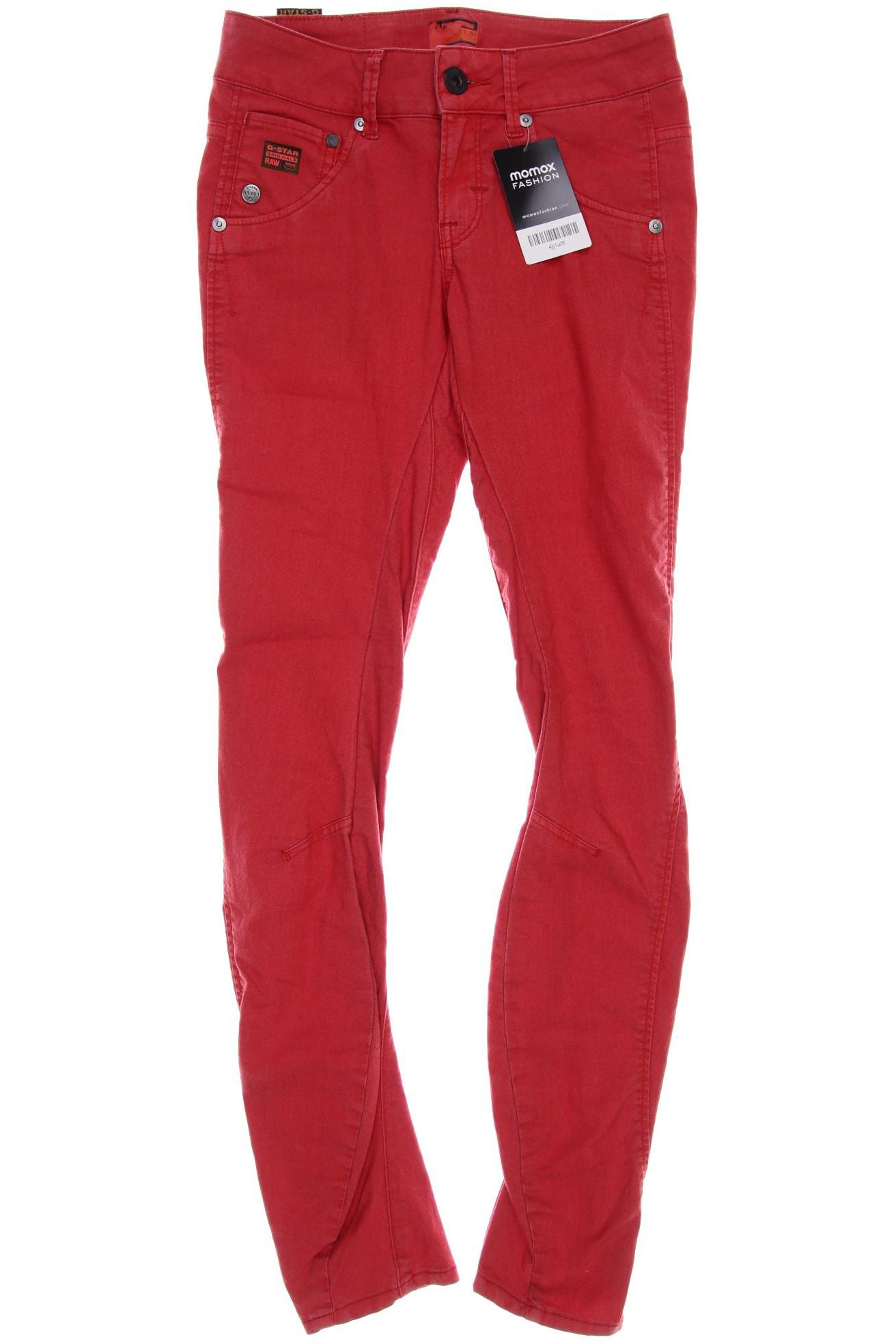 

G STAR RAW Damen Stoffhose, rot