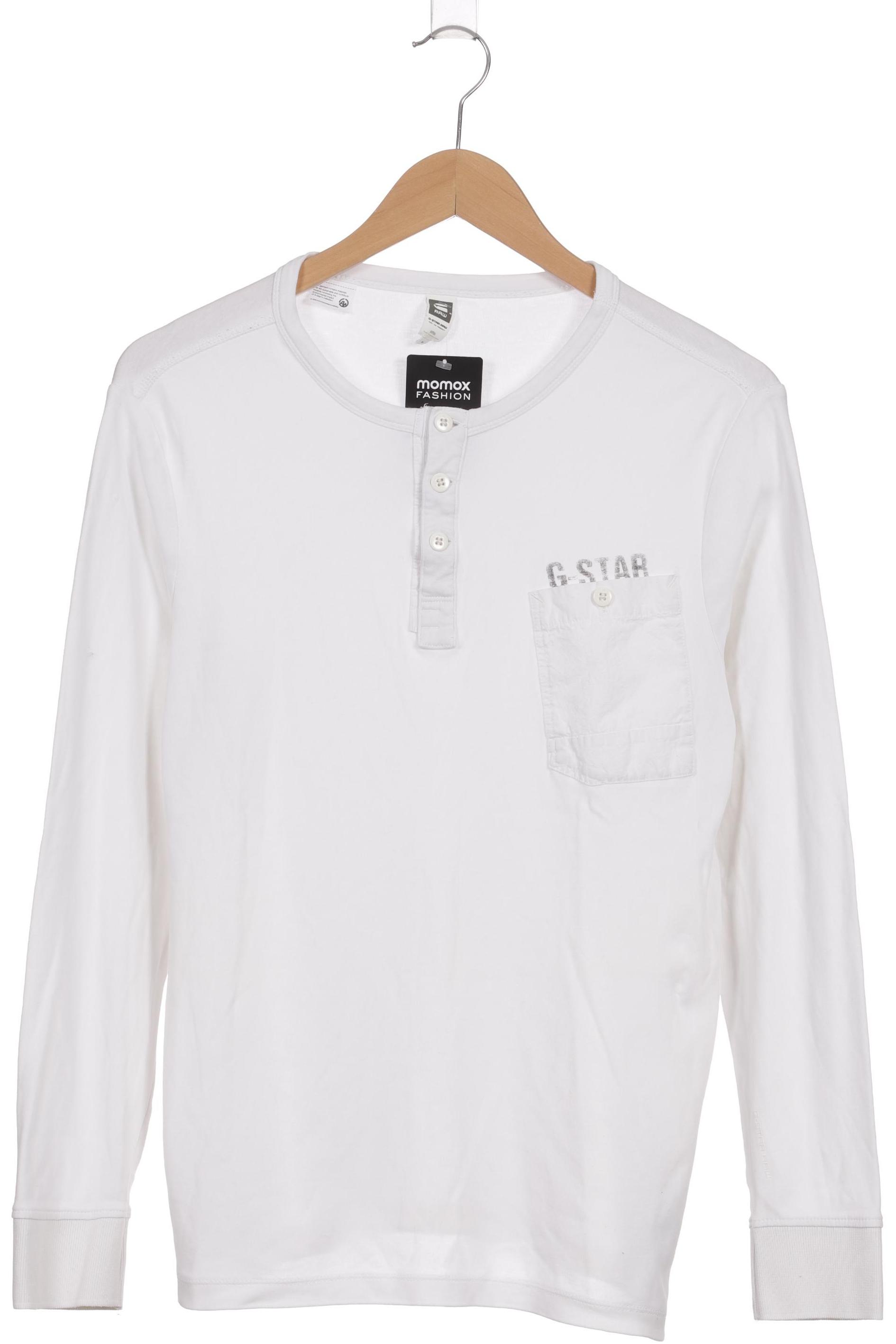 

G Star RAW Herren Langarmshirt, weiß, Gr.