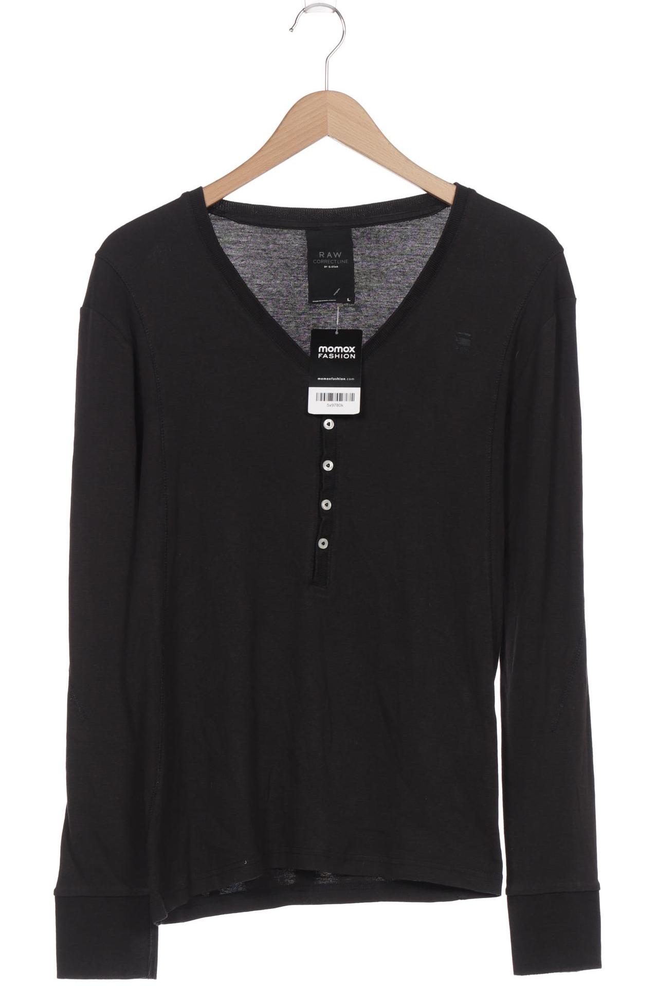 

G STAR RAW Herren Langarmshirt, schwarz
