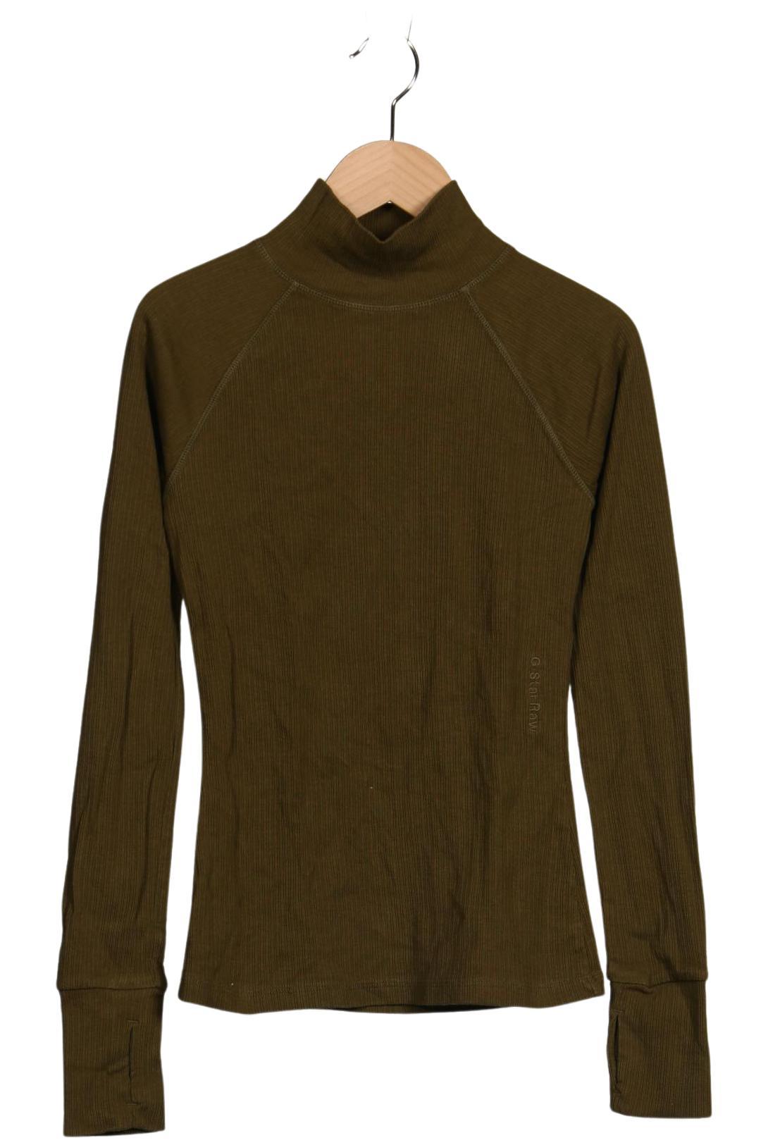 

G Star RAW Damen Langarmshirt, grün, Gr. 34