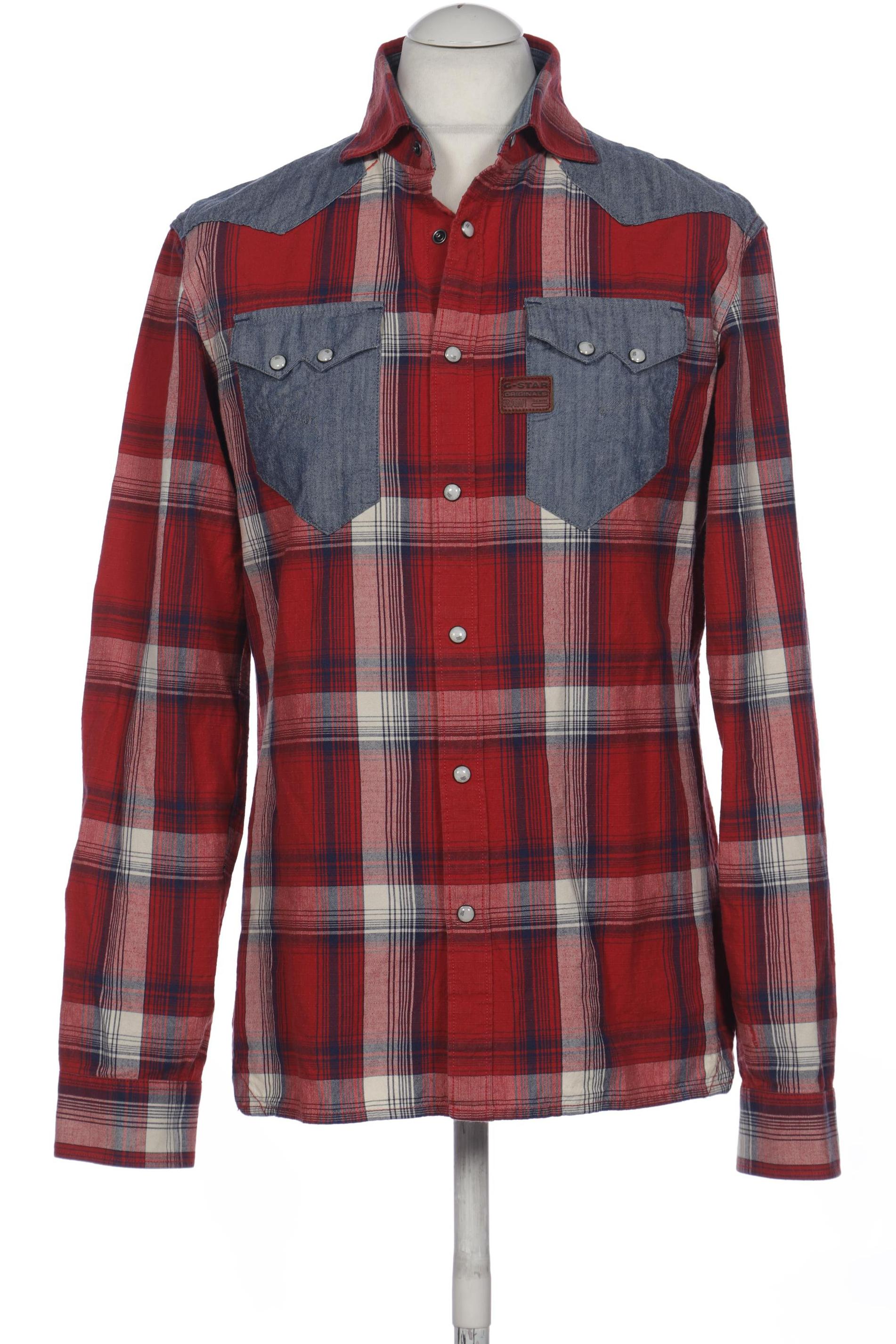 

G Star RAW Herren Hemd, rot, Gr. 52