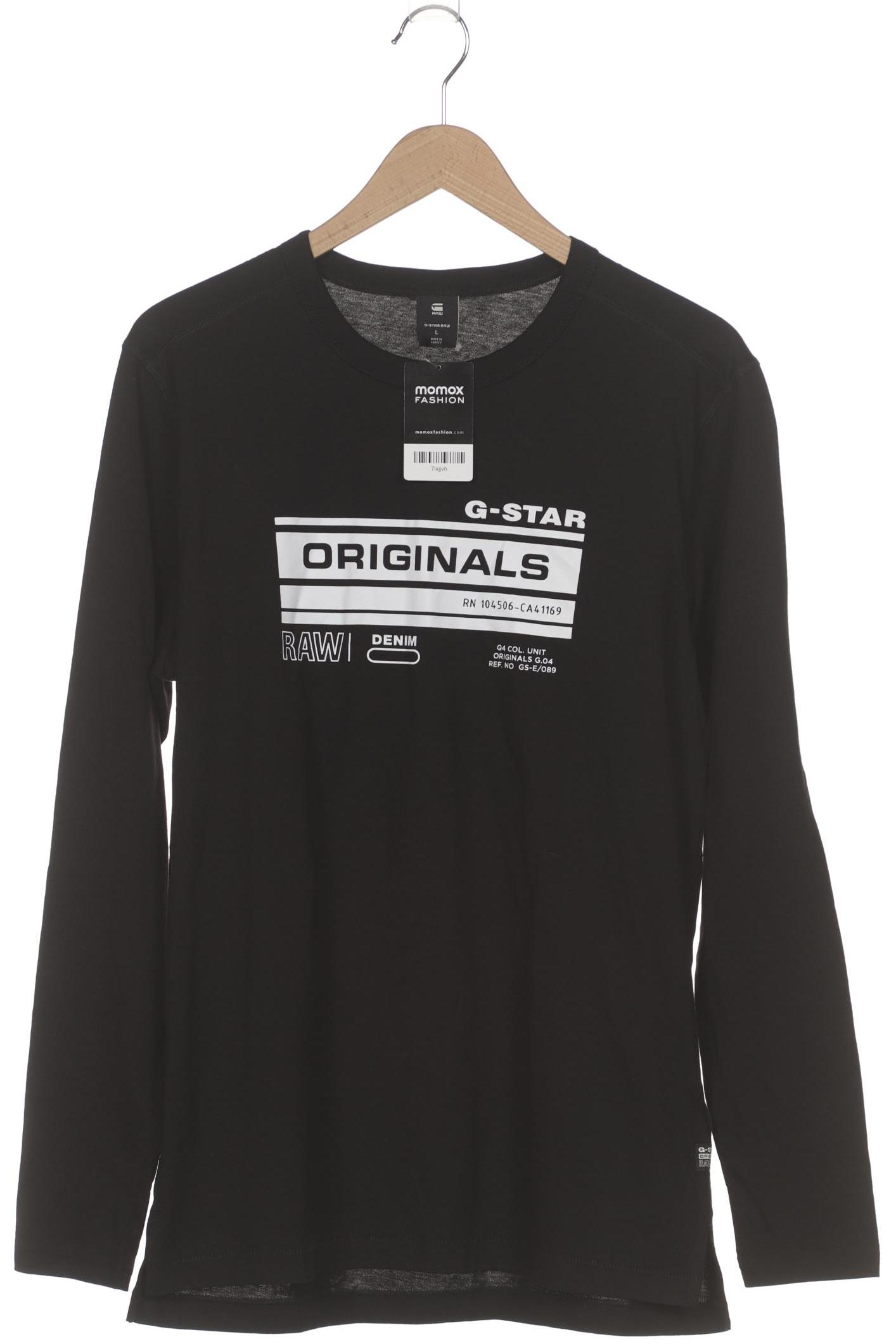 

G Star RAW Herren Langarmshirt, schwarz, Gr. 52