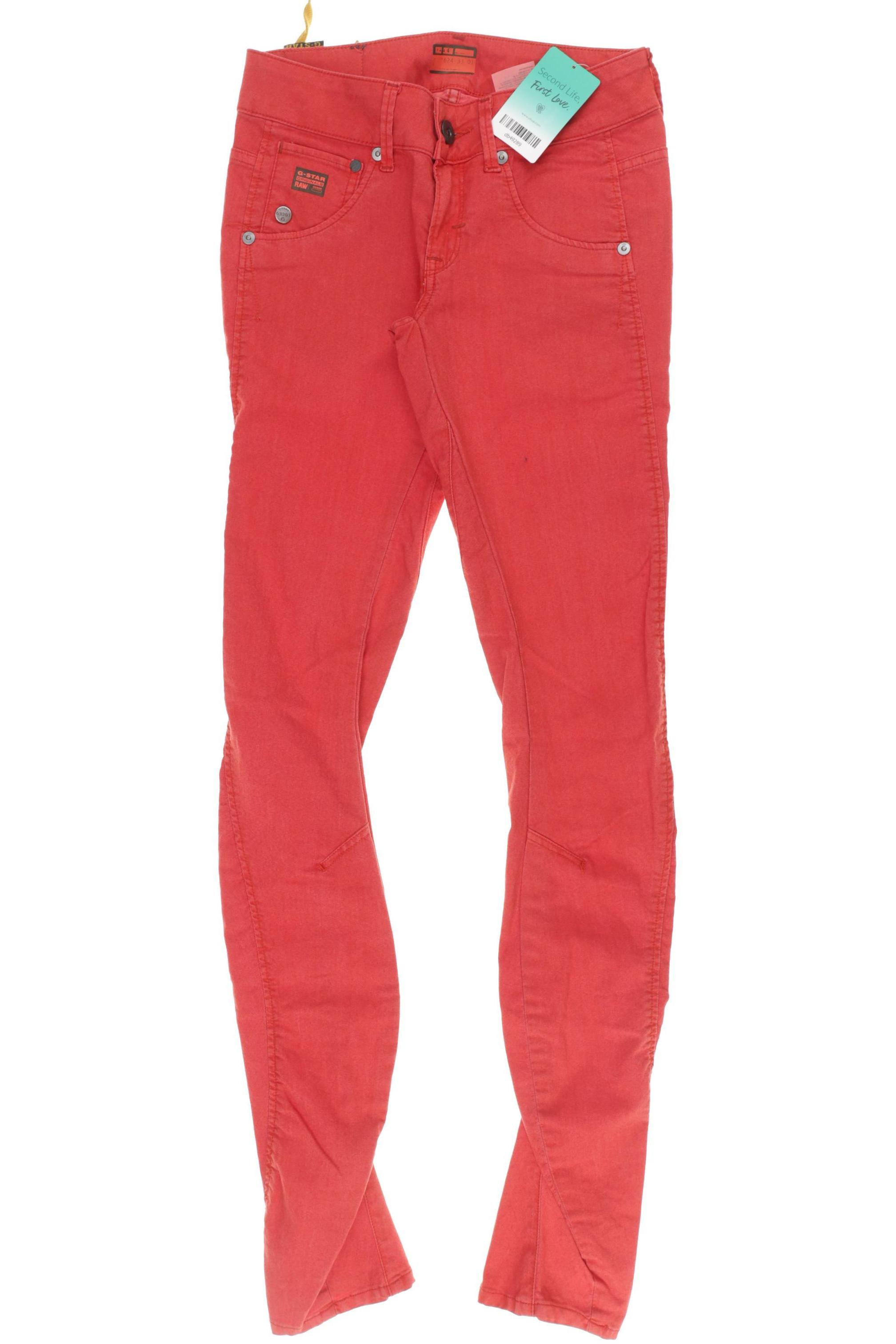 

G Star RAW Damen Stoffhose, rot, Gr. 26