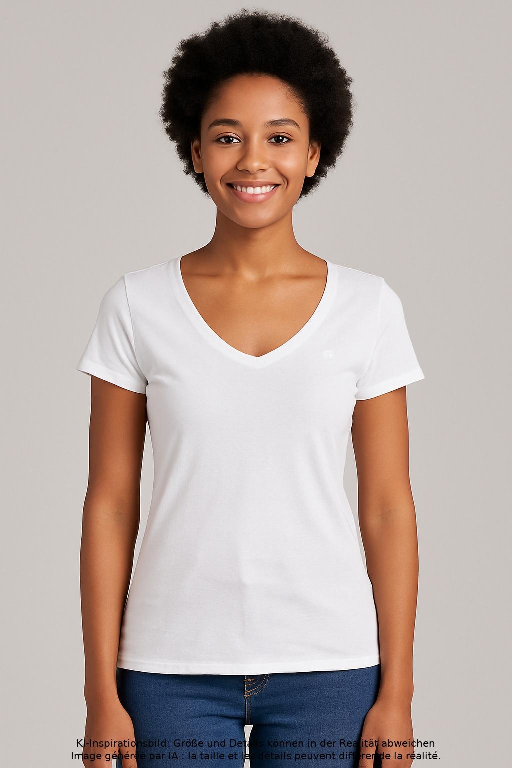 

G Star RAW Damen T-Shirt, weiß, Gr. 36