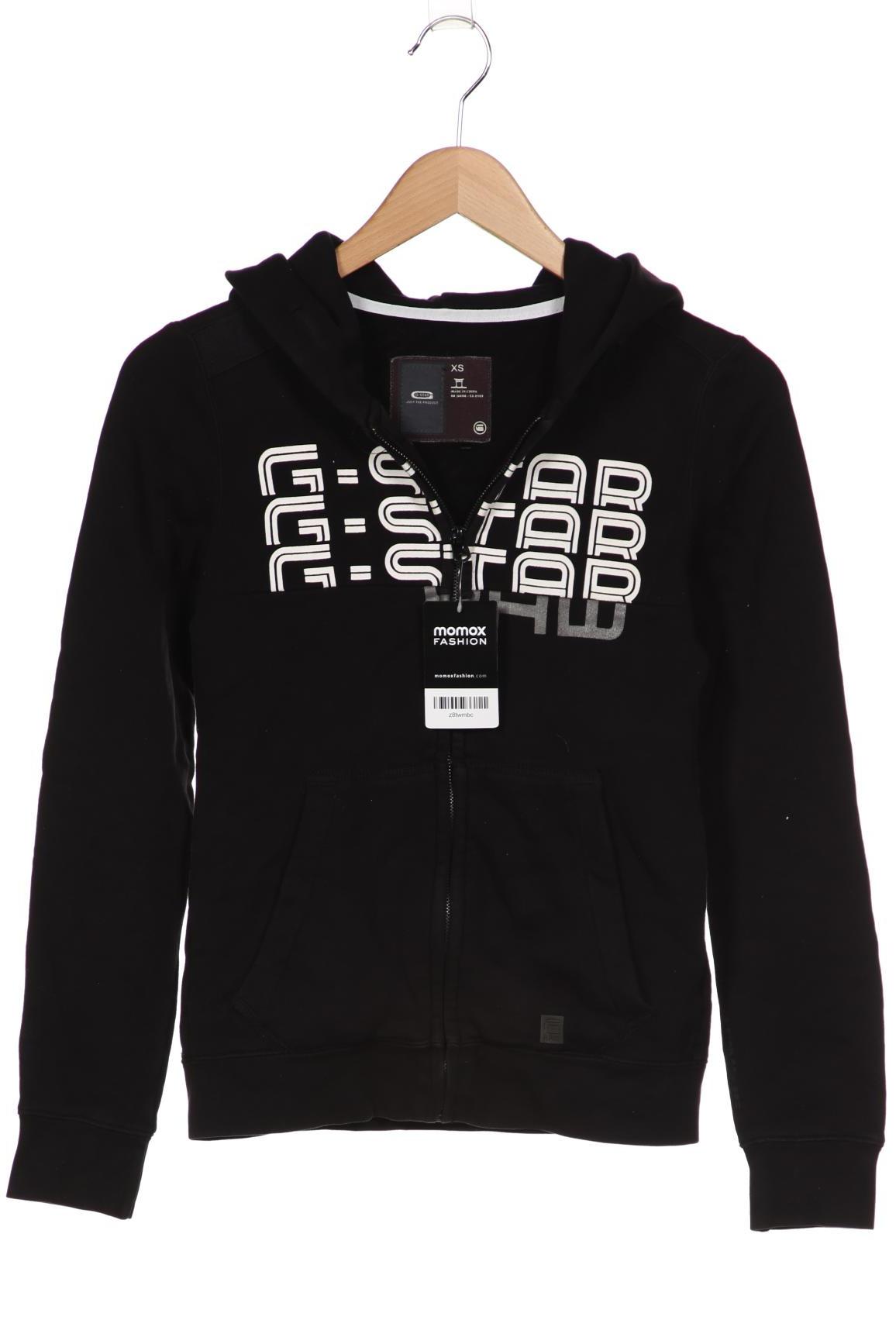 

G STAR RAW Damen Kapuzenpullover, schwarz