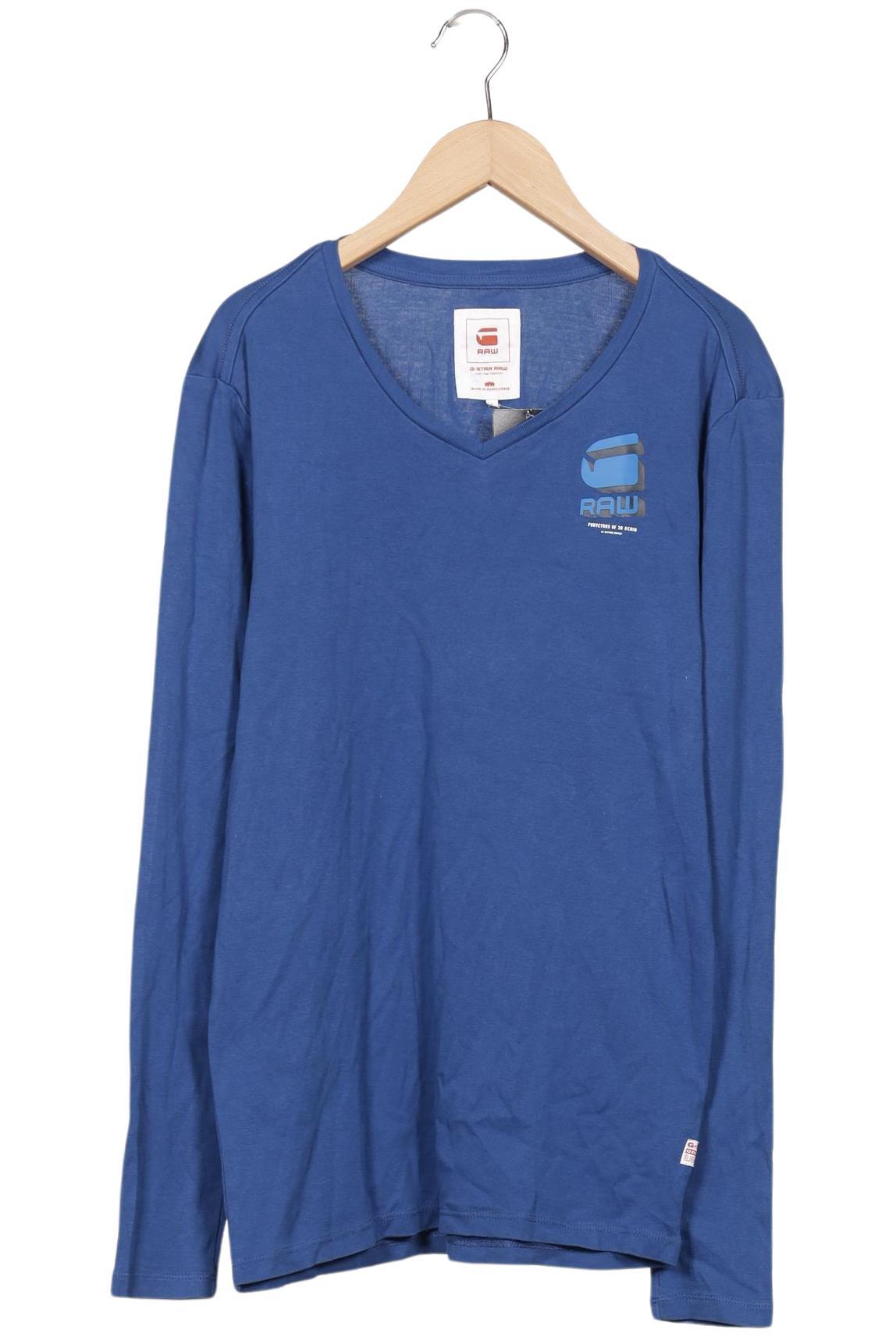 

G Star RAW Herren Langarmshirt, blau, Gr. 46