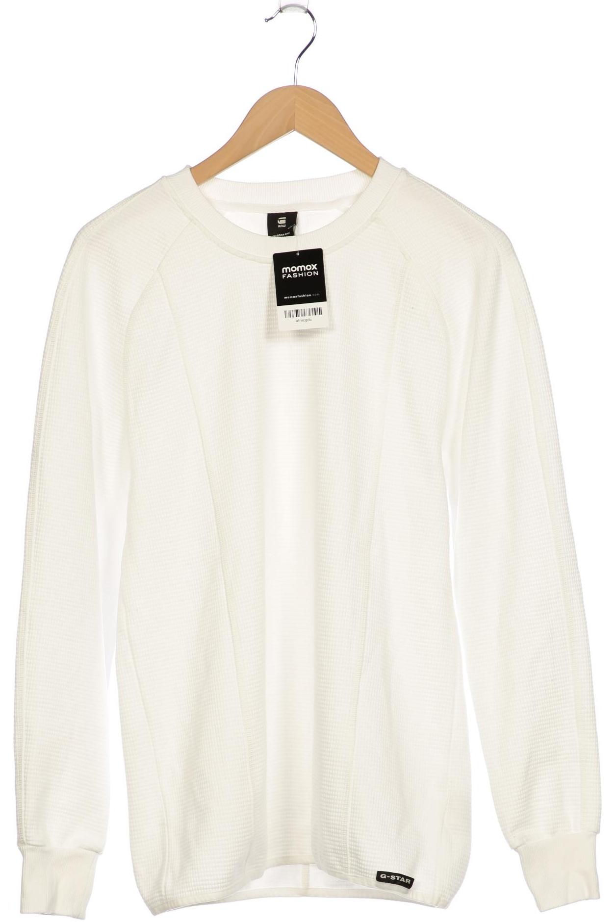 

G Star RAW Herren Langarmshirt, weiß, Gr. 48