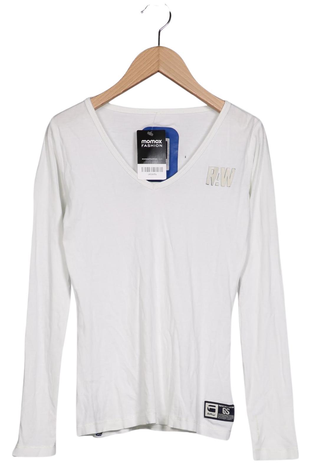 

G Star RAW Damen Langarmshirt, weiß, Gr. 34