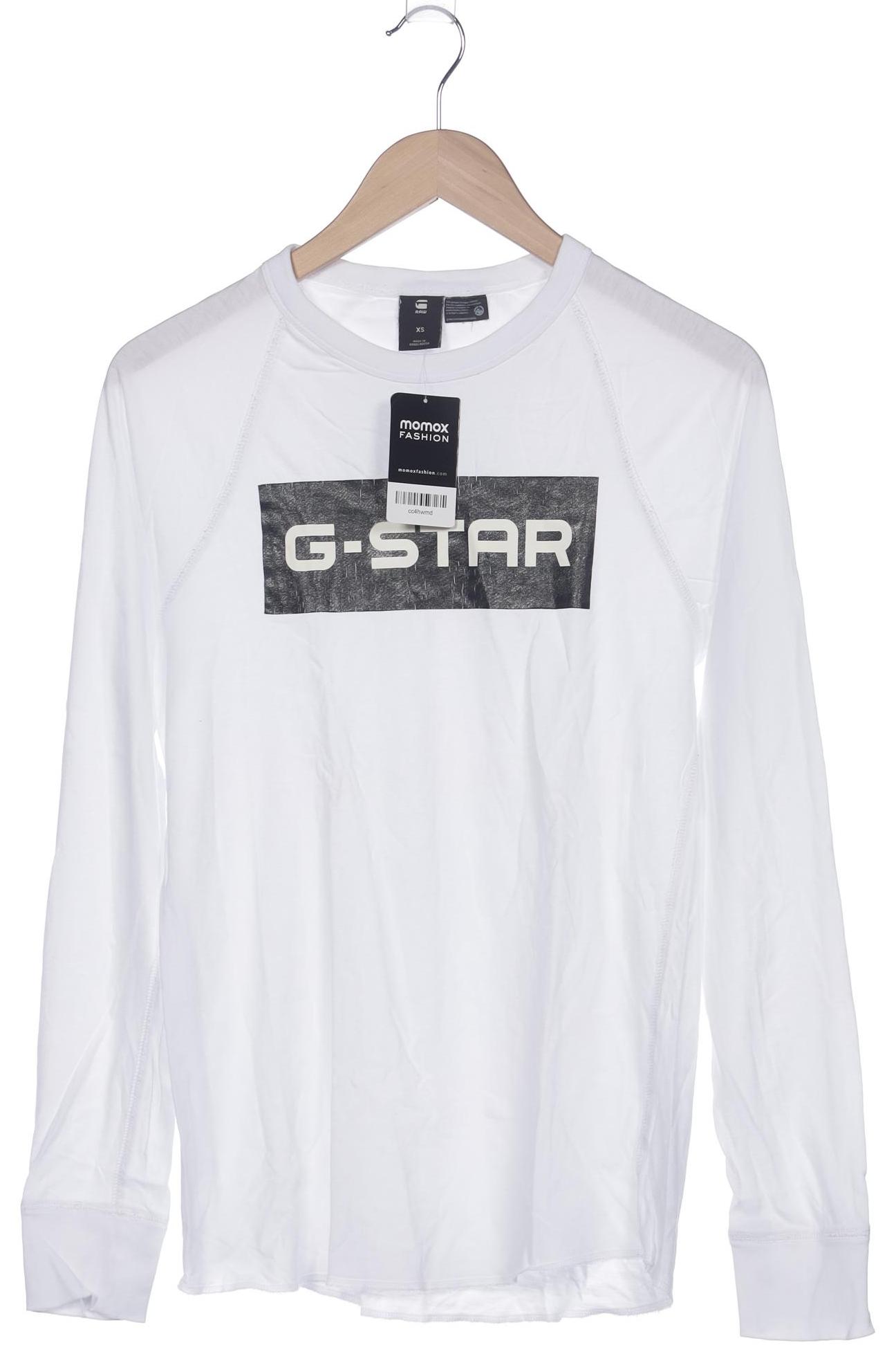 

G Star RAW Herren Langarmshirt, weiß, Gr. 44