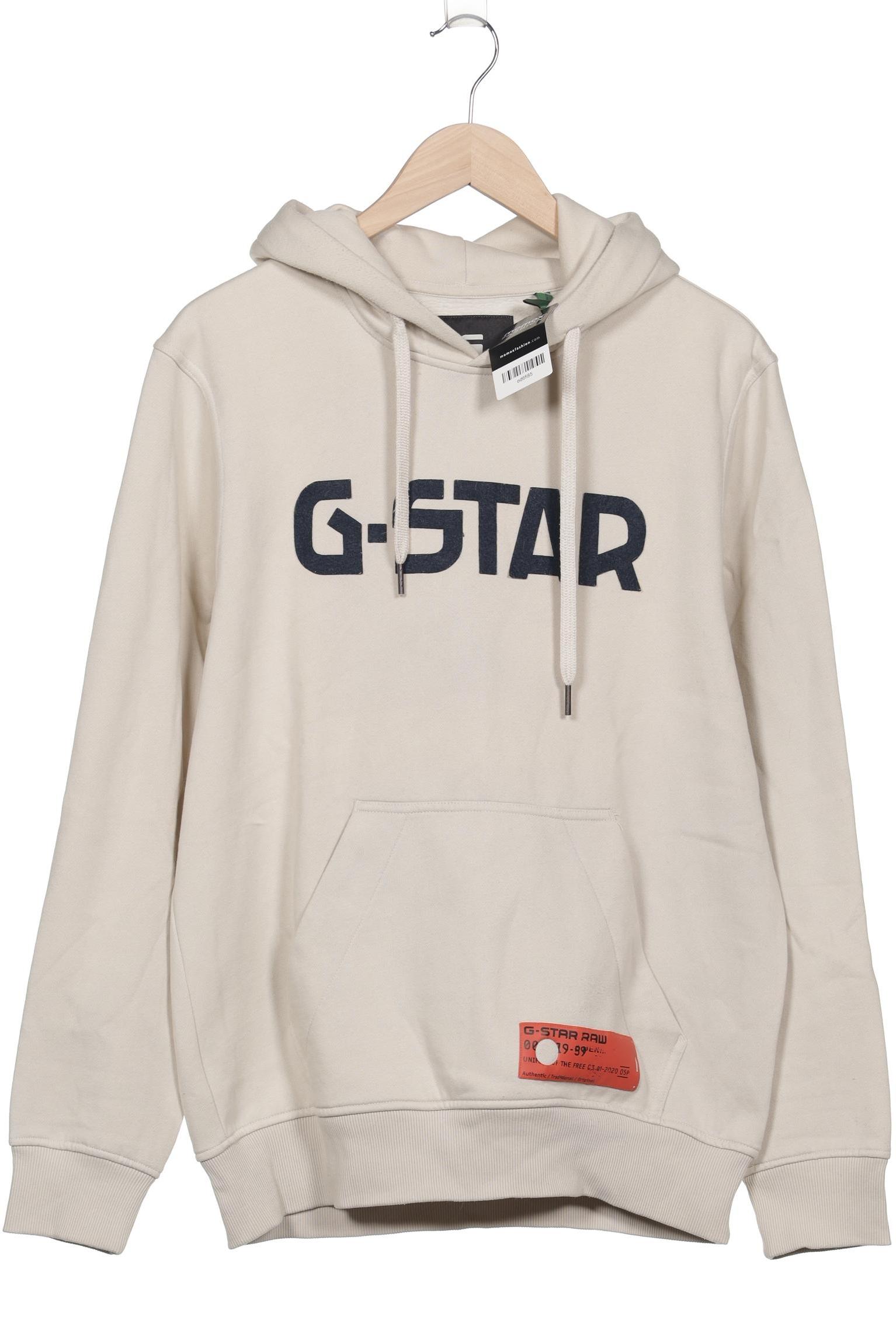 

G Star RAW Herren Kapuzenpullover, cremeweiß, Gr. 52