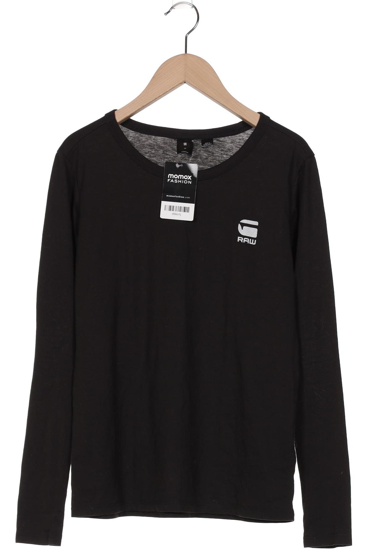 

G STAR RAW Damen Langarmshirt, schwarz
