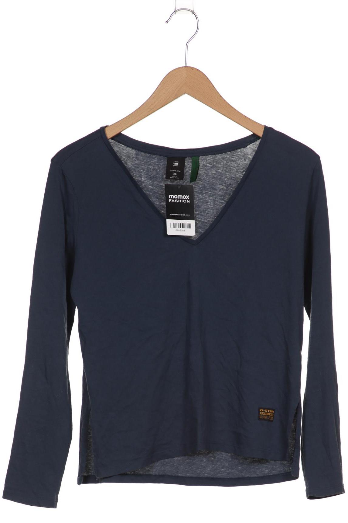 

G STAR RAW Damen Langarmshirt, marineblau