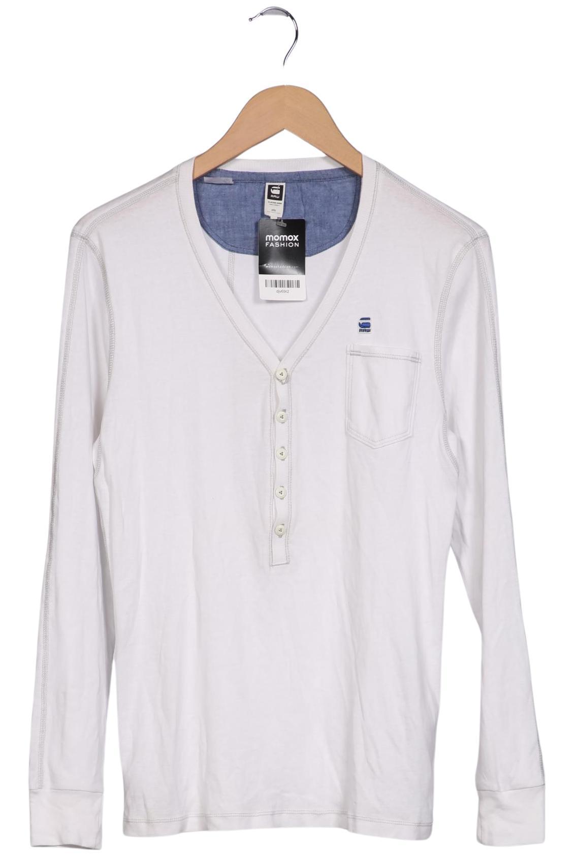 

G Star RAW Herren Langarmshirt, weiß, Gr. 52