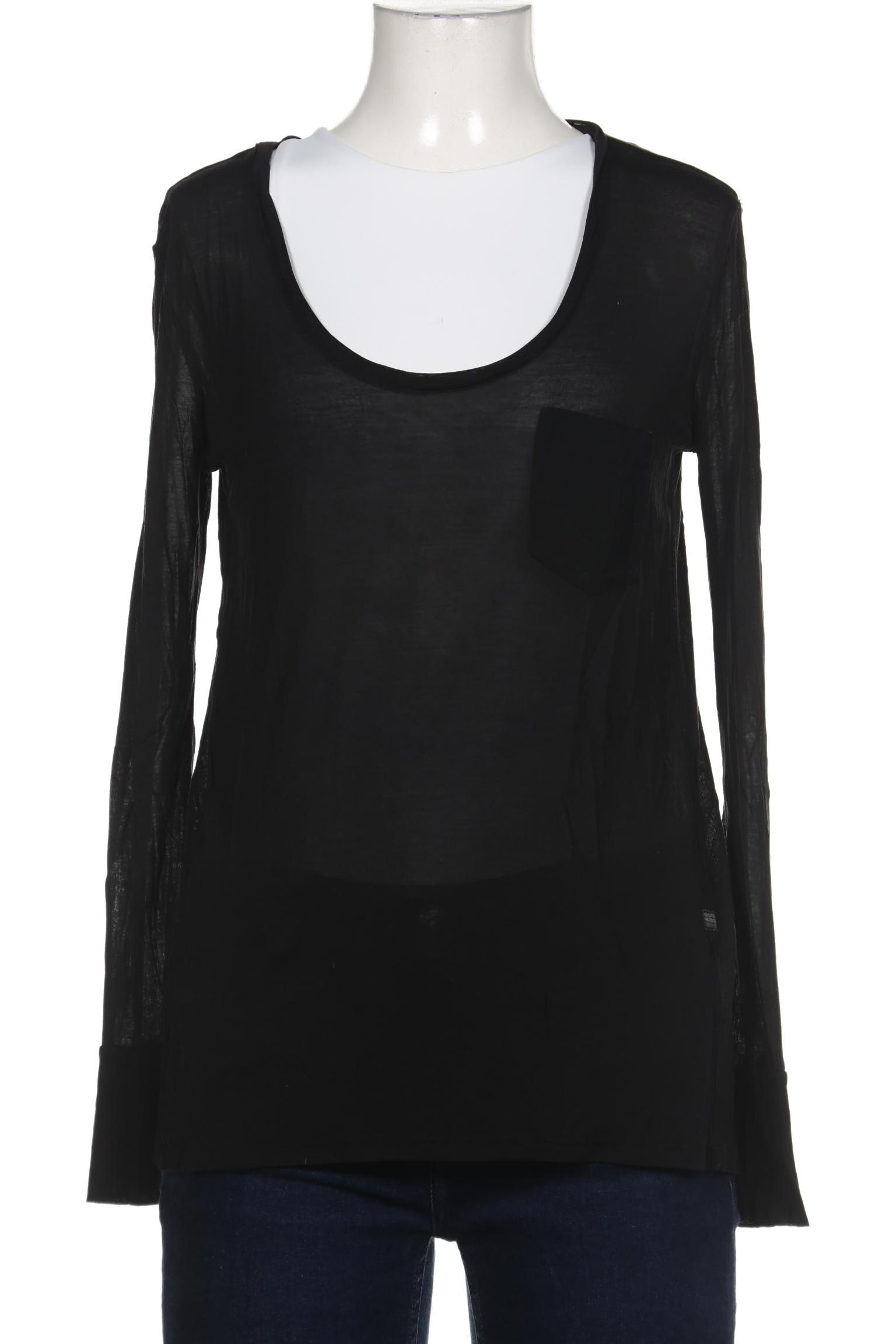 

G STAR RAW Damen Langarmshirt, schwarz