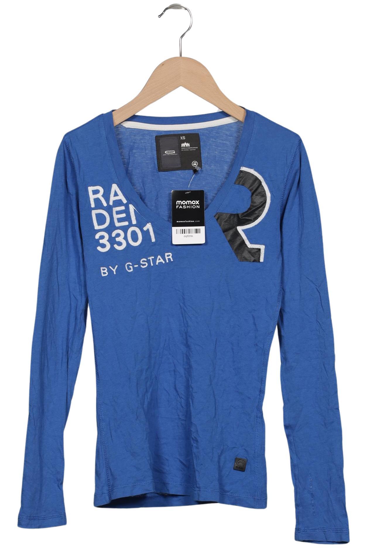 

G Star RAW Damen Langarmshirt, blau, Gr. 34