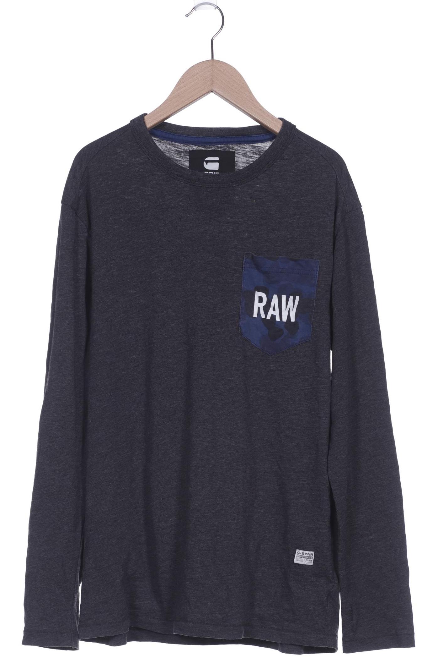 

G STAR RAW Herren Langarmshirt, grau