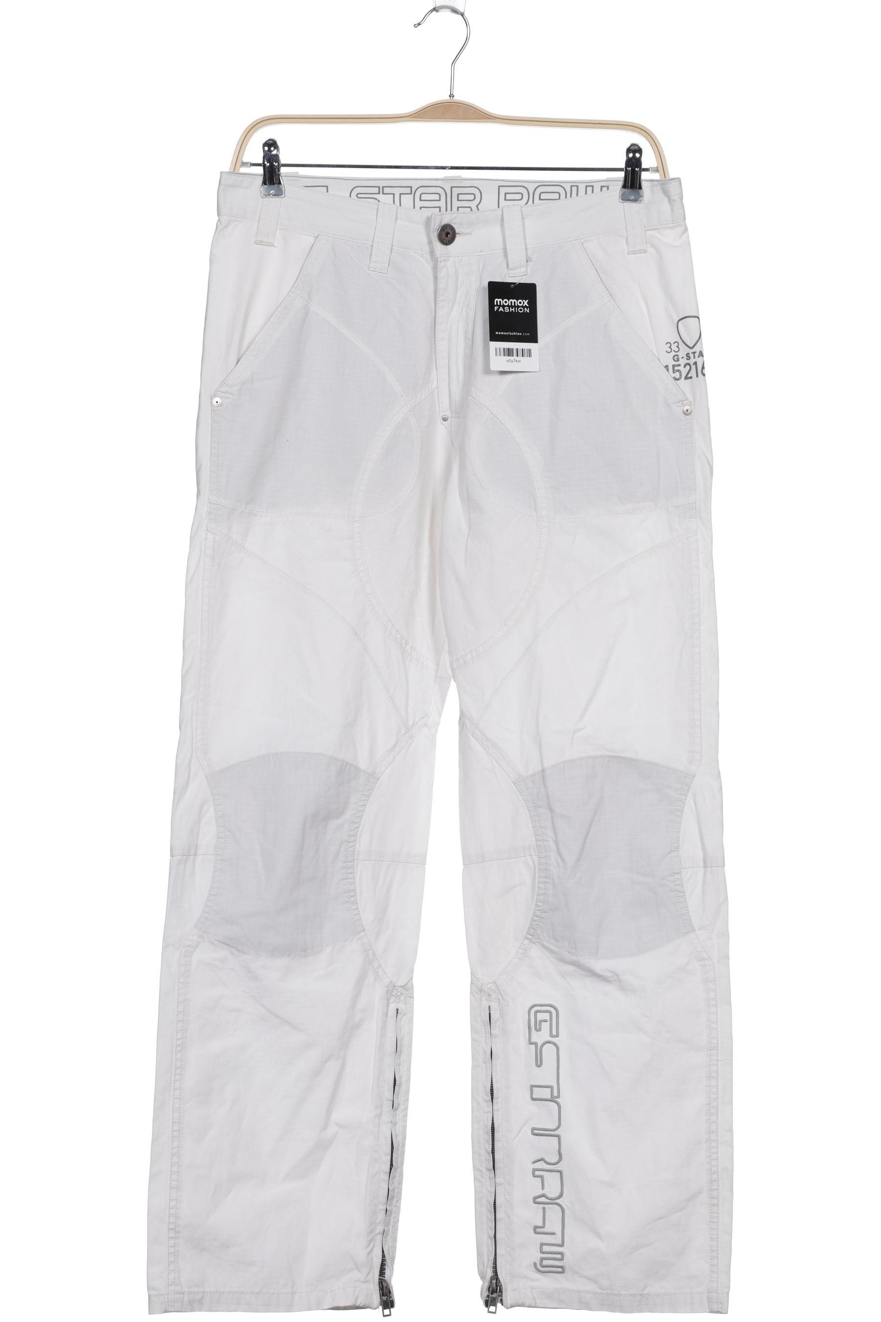 

G STAR RAW Herren Stoffhose, weiß