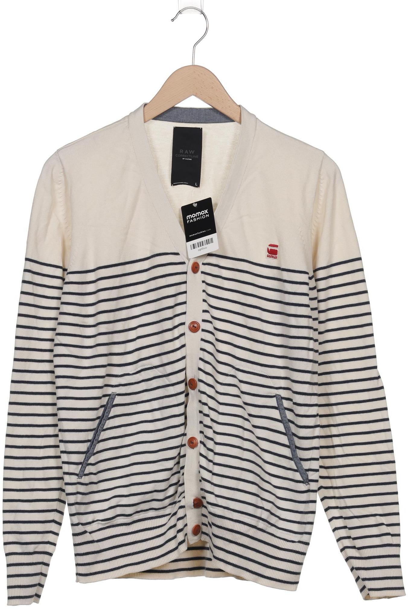 Thumbnail - G Star RAW Herren Strickjacke, cremeweiß, Gr. 52