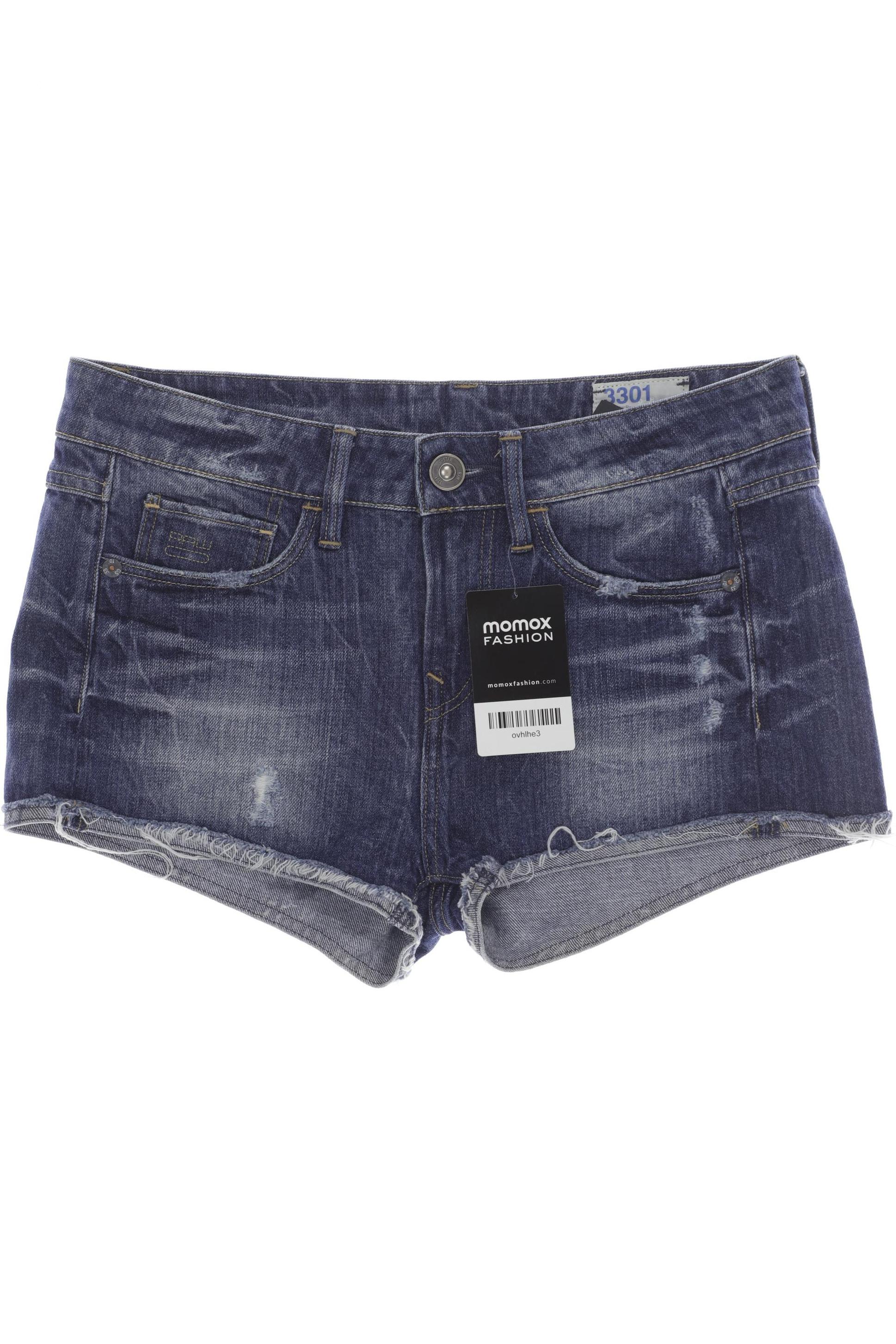 

G Star RAW Damen Shorts, blau, Gr. 26