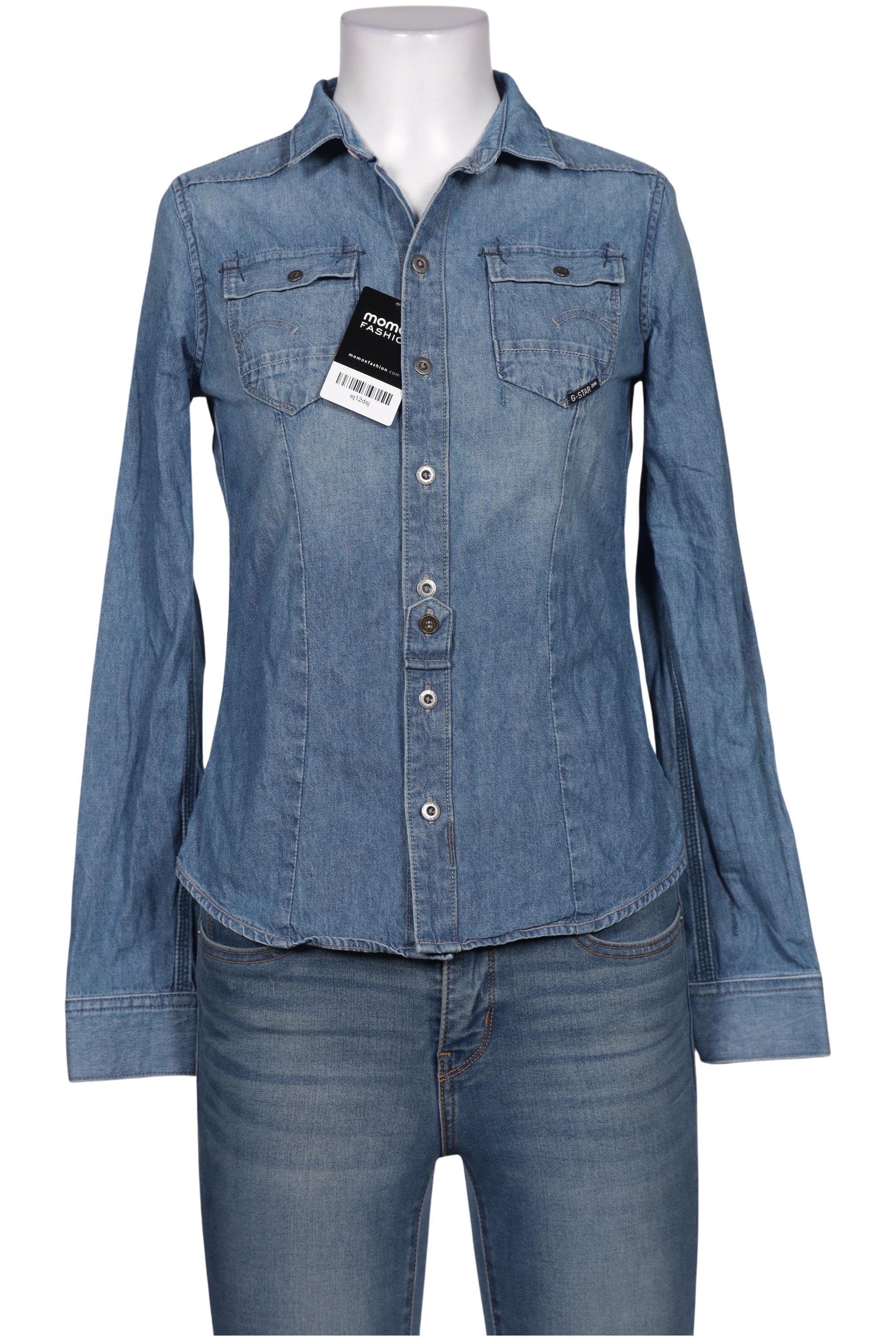 

G Star RAW Damen Bluse, blau, Gr. 36