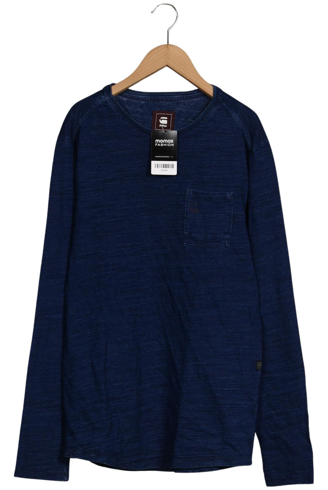 

G Star RAW Herren Langarmshirt, blau, Gr. 48