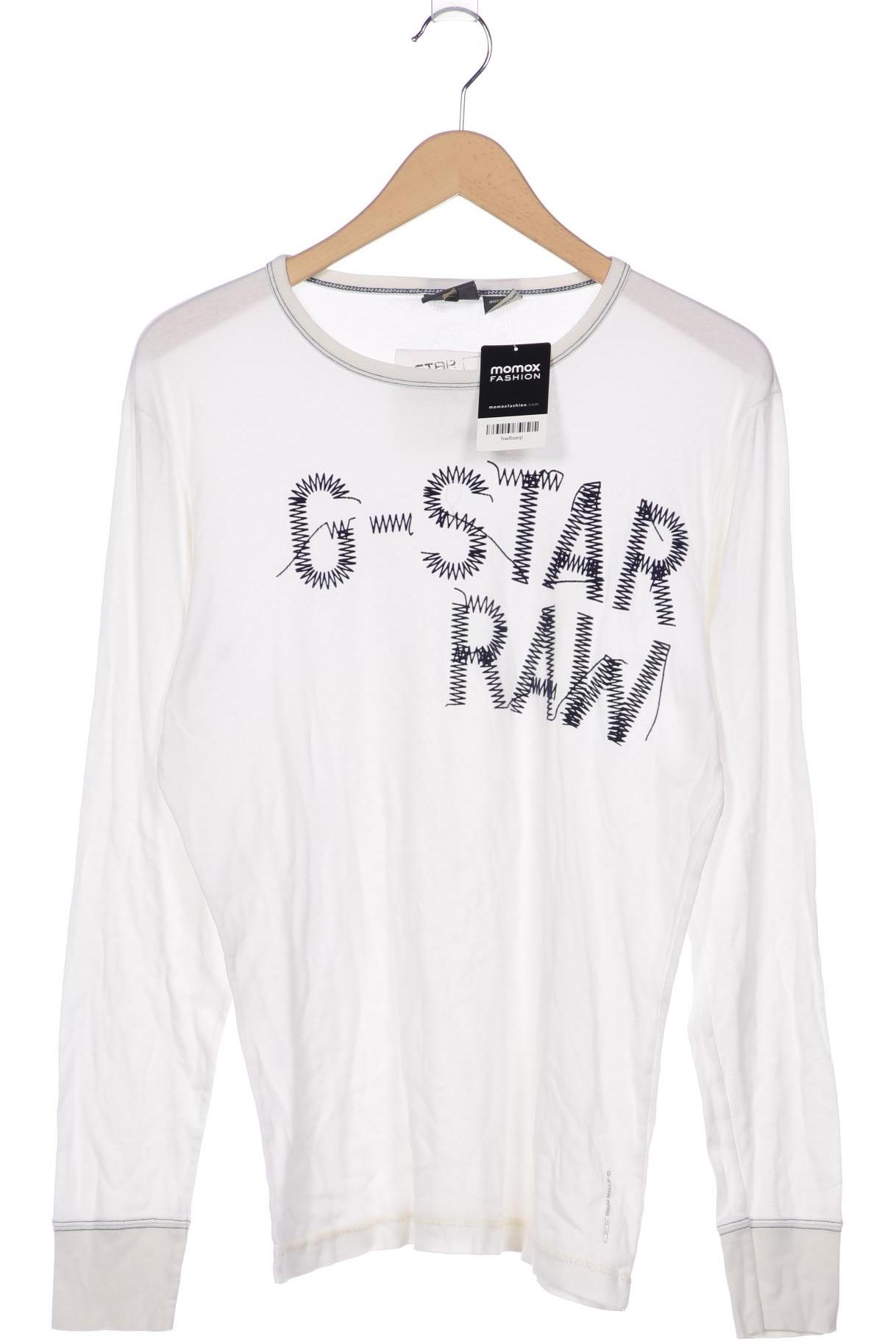 

G Star RAW Herren Langarmshirt, cremeweiß, Gr. 54