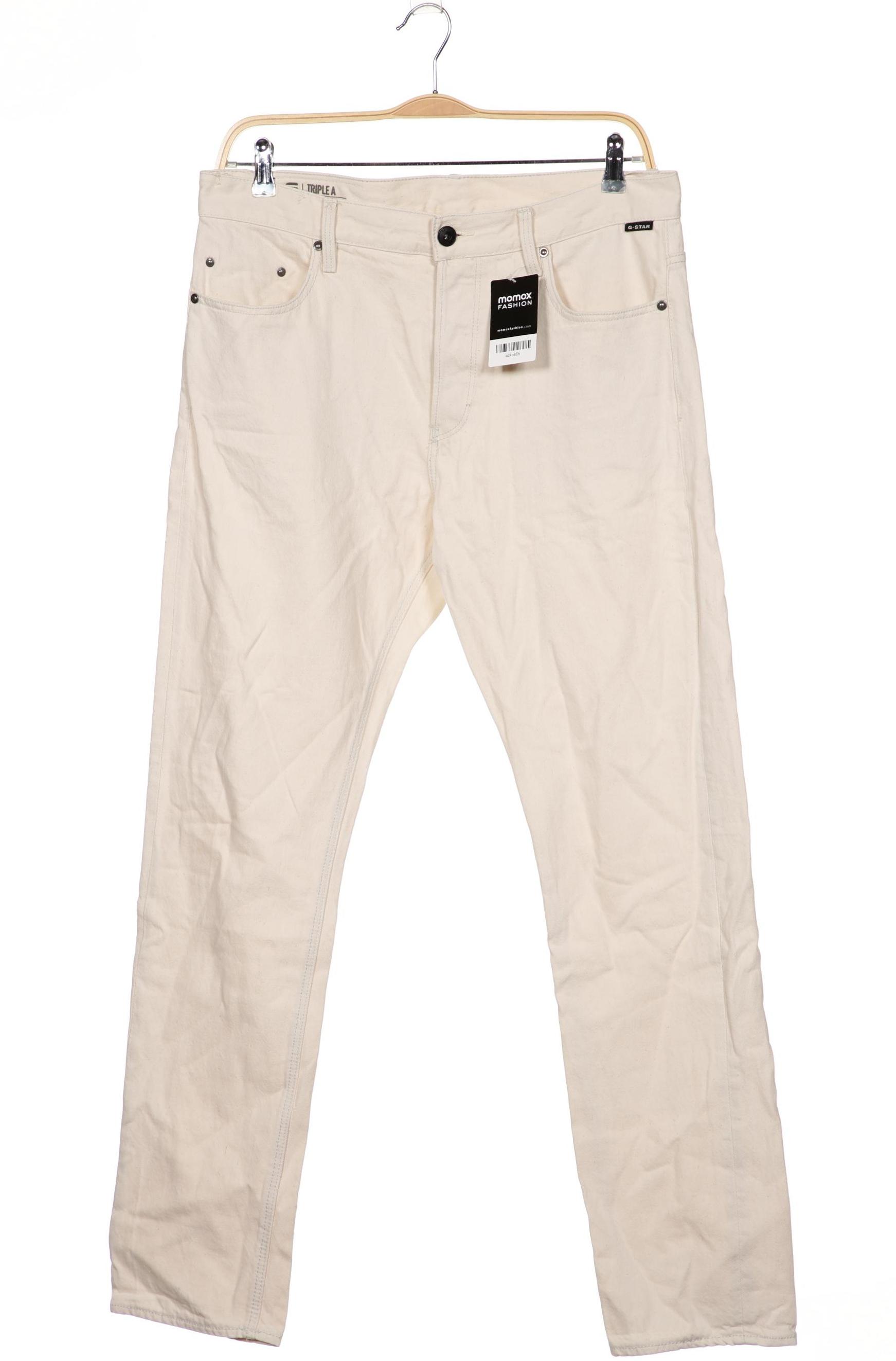 

G STAR RAW Herren Jeans, cremeweiß