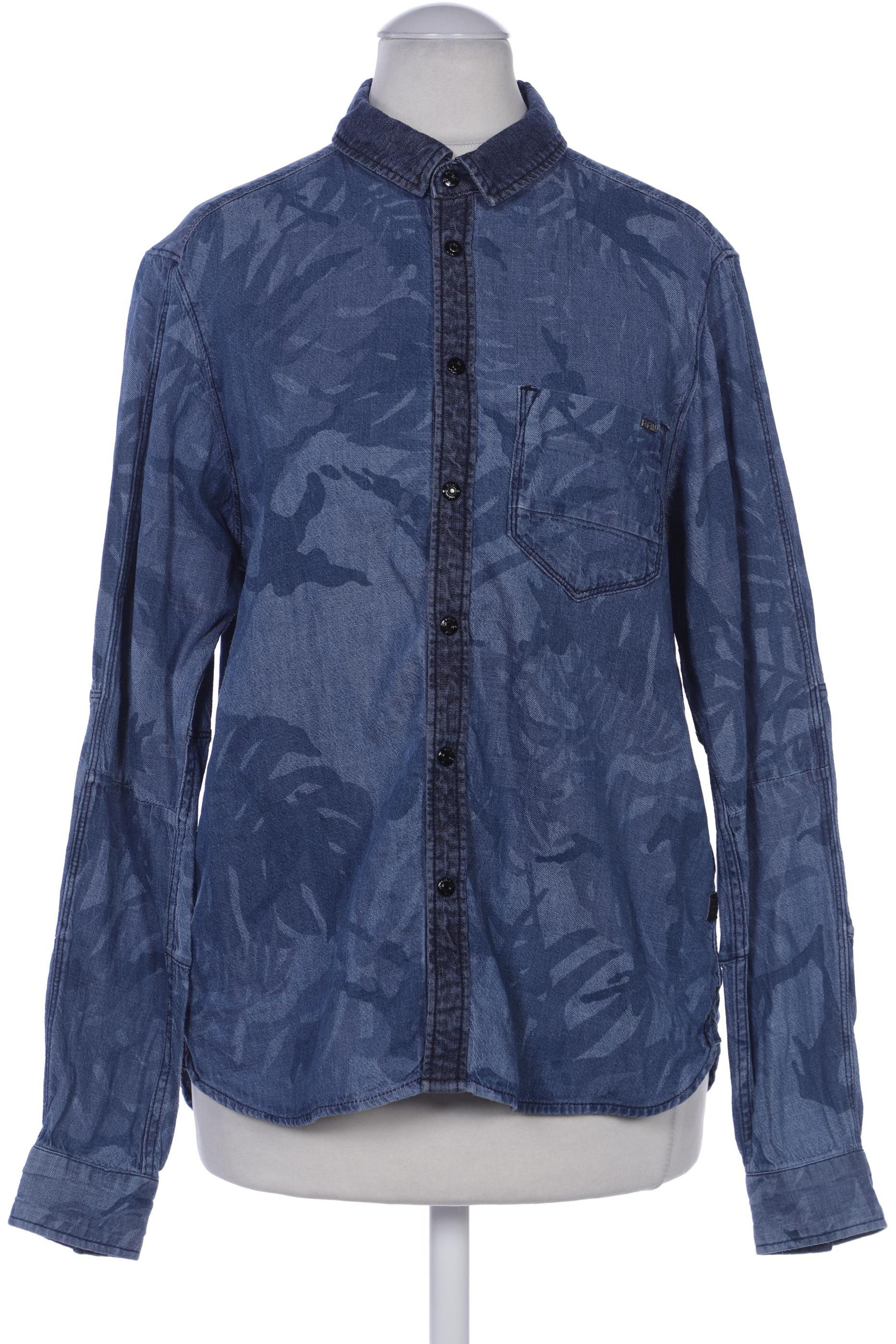 

G Star RAW Damen Bluse, blau, Gr. 34