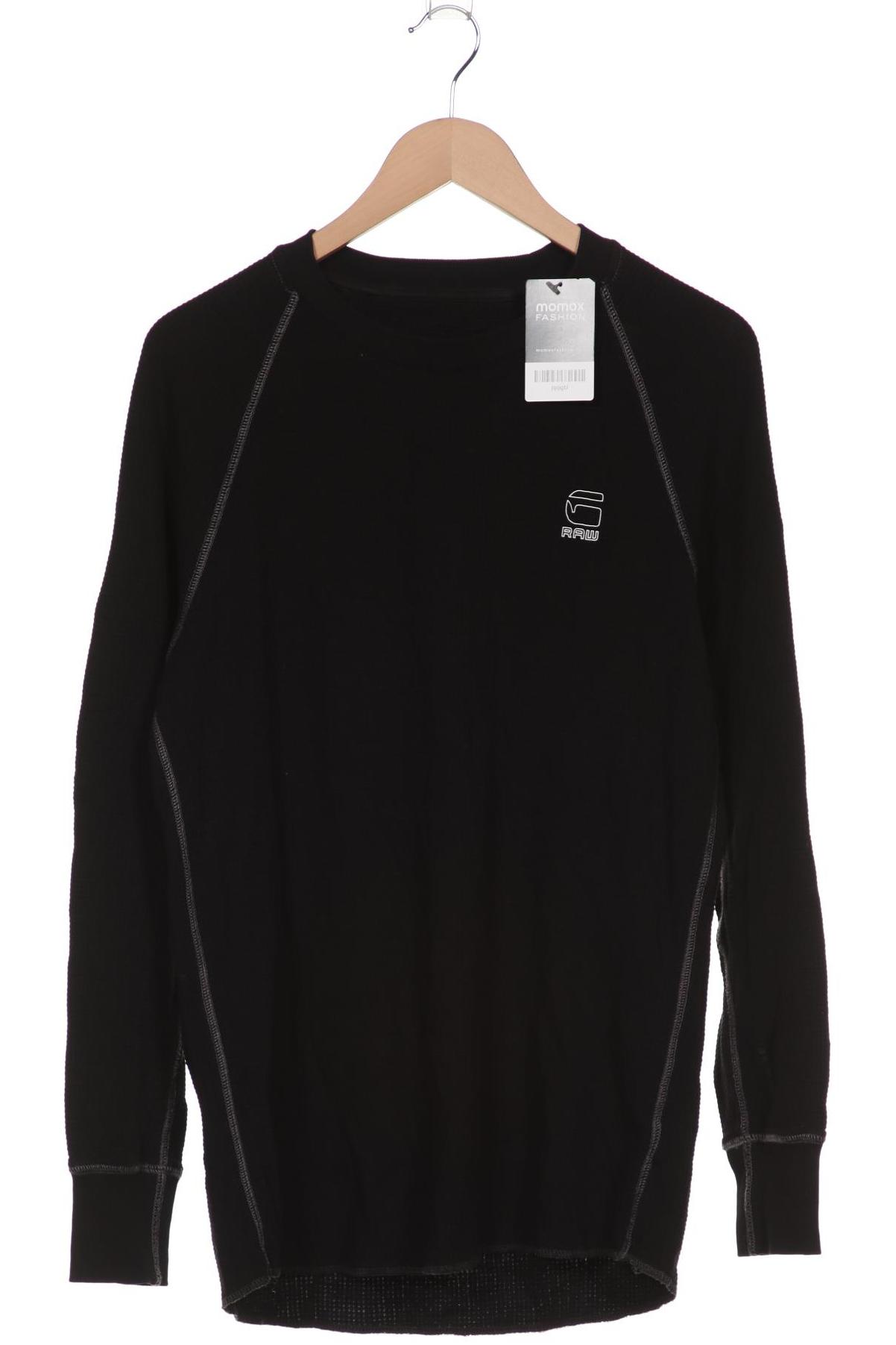 

G STAR RAW Herren Langarmshirt, schwarz