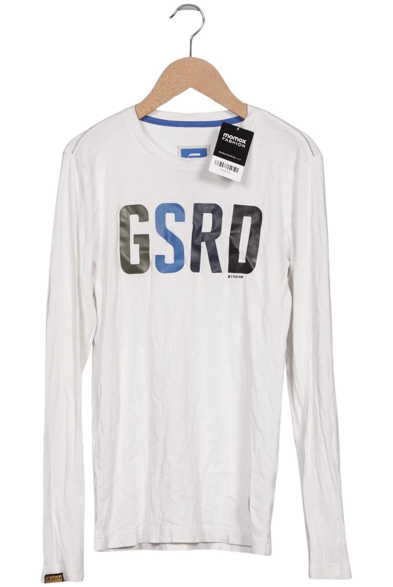 

G Star RAW Herren Langarmshirt, weiß, Gr. 46