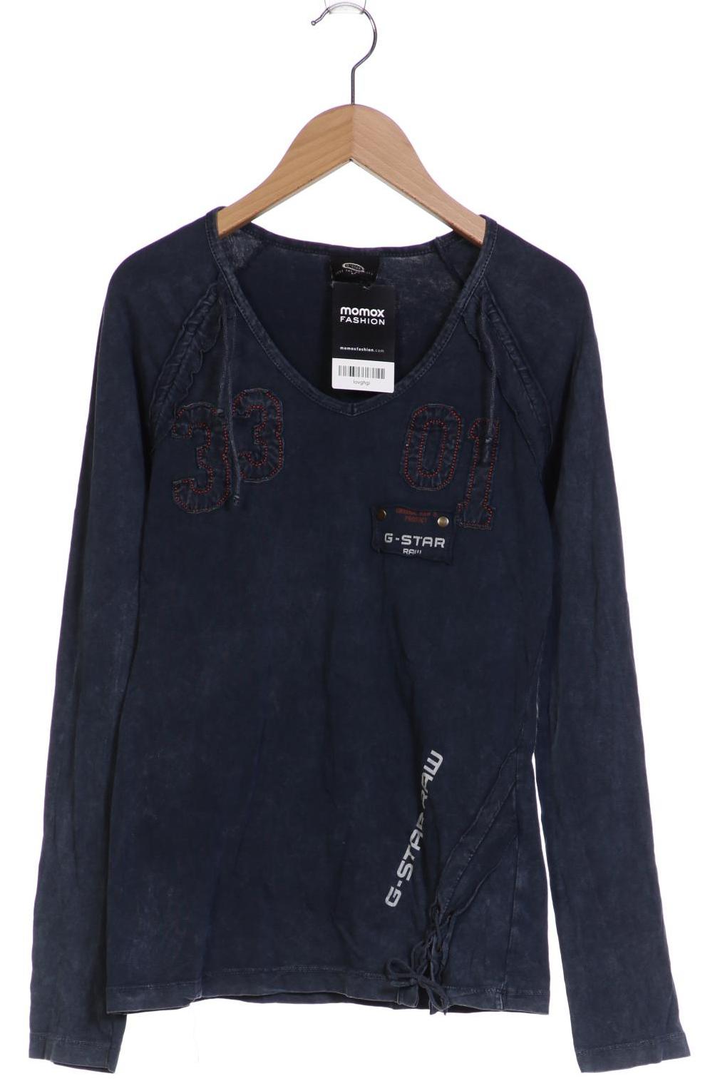 

G STAR RAW Damen Langarmshirt, marineblau