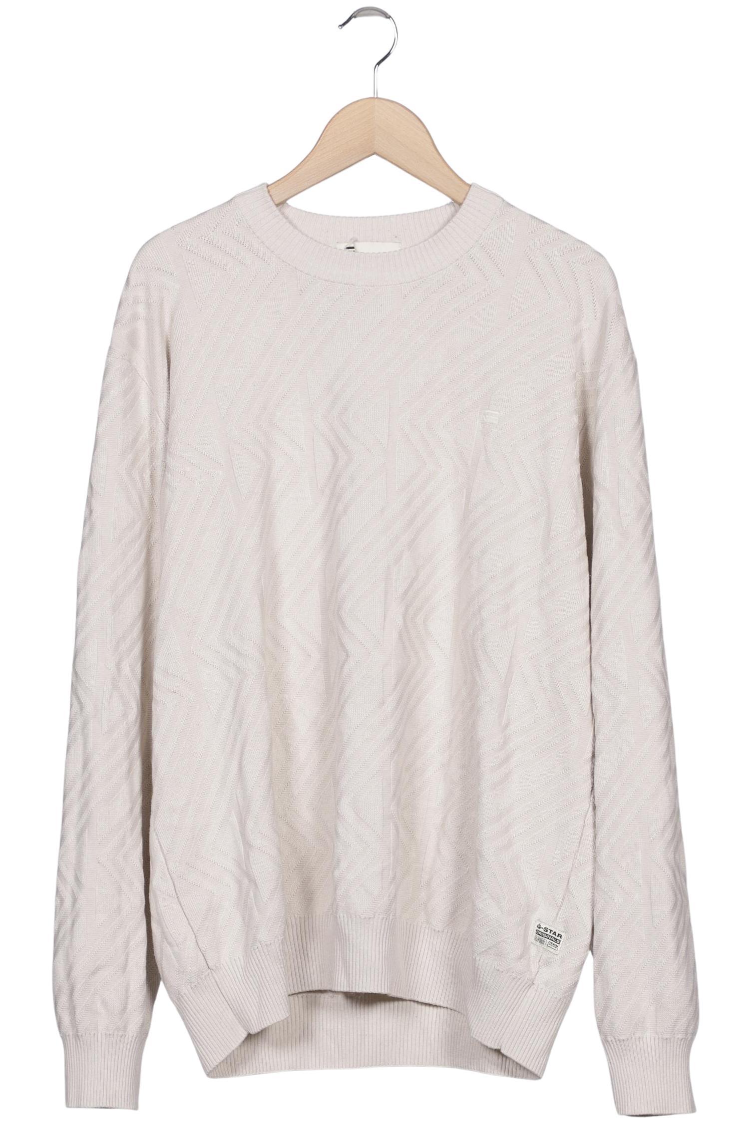 

G Star RAW Herren Pullover, cremeweiß, Gr. 56
