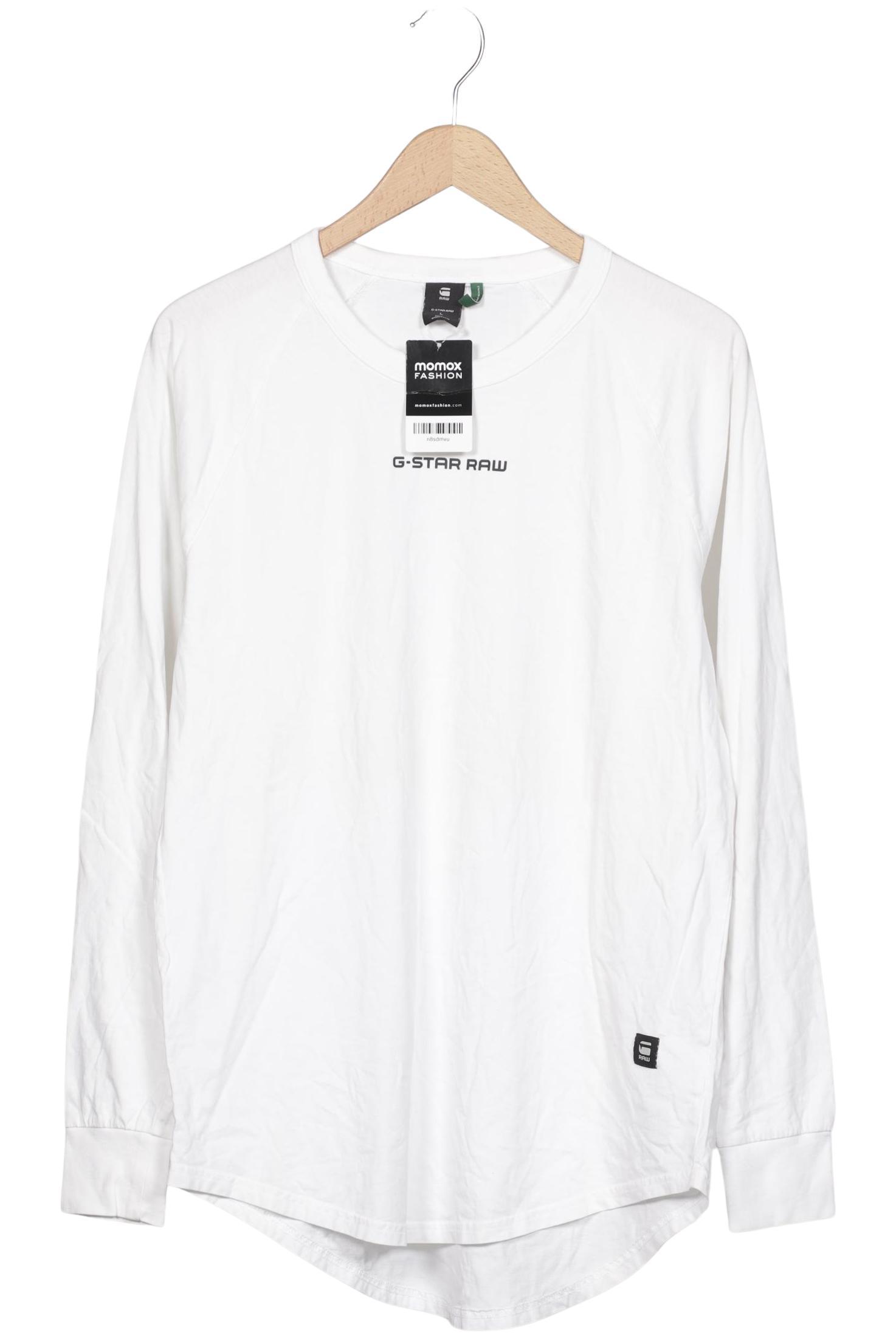 

G Star RAW Herren Langarmshirt, weiß, Gr. 52