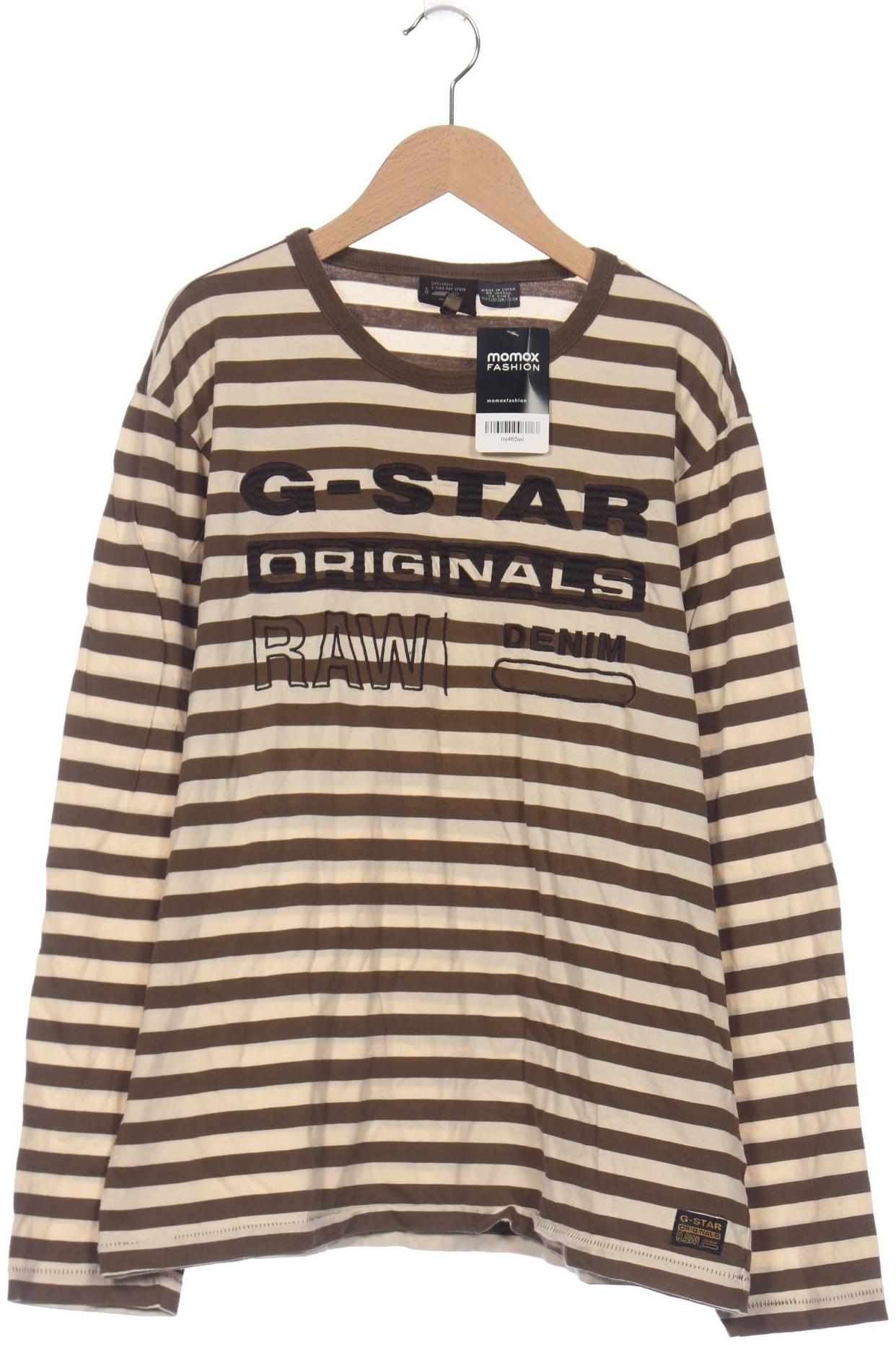 

G Star RAW Herren Langarmshirt, cremeweiß, Gr. 54