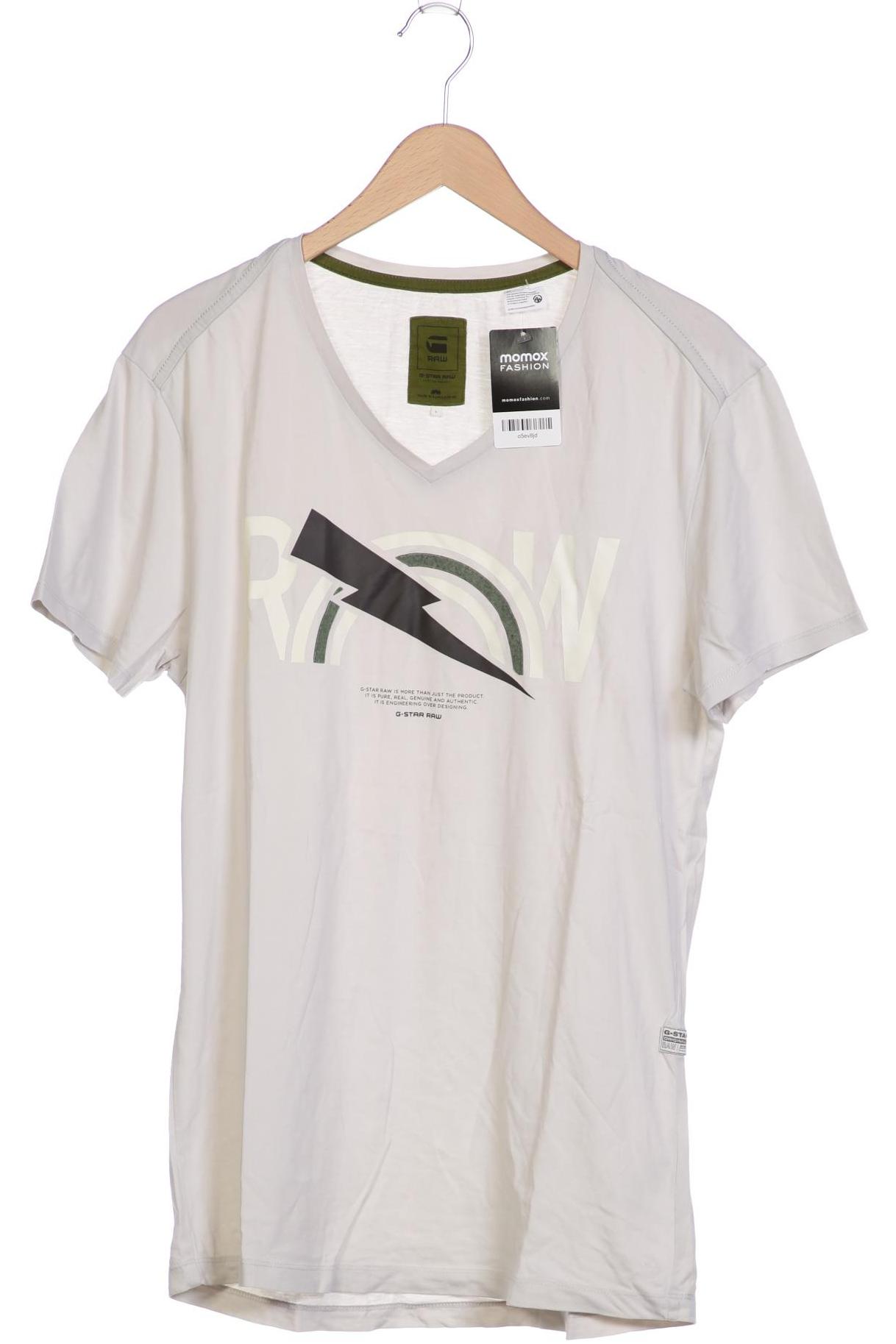 

G STAR RAW Herren T-Shirt, cremeweiß