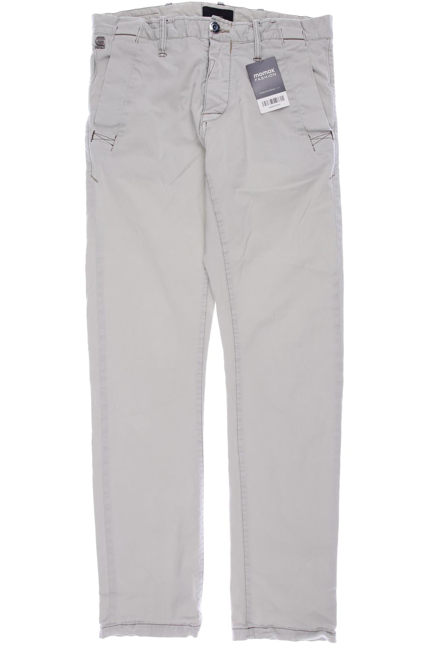

G STAR RAW Herren Stoffhose, cremeweiß