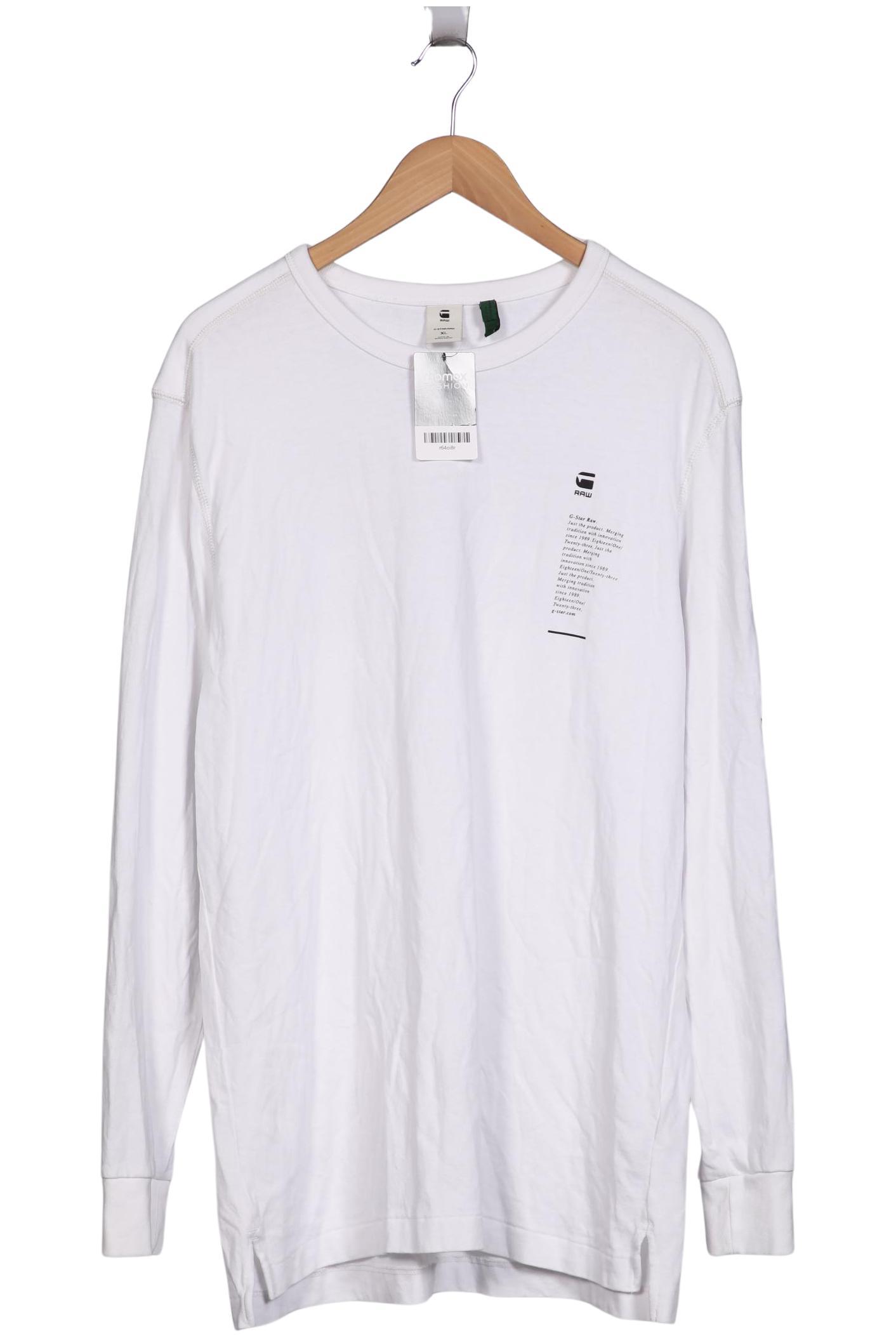 

G Star RAW Herren Langarmshirt, weiß, Gr. 54