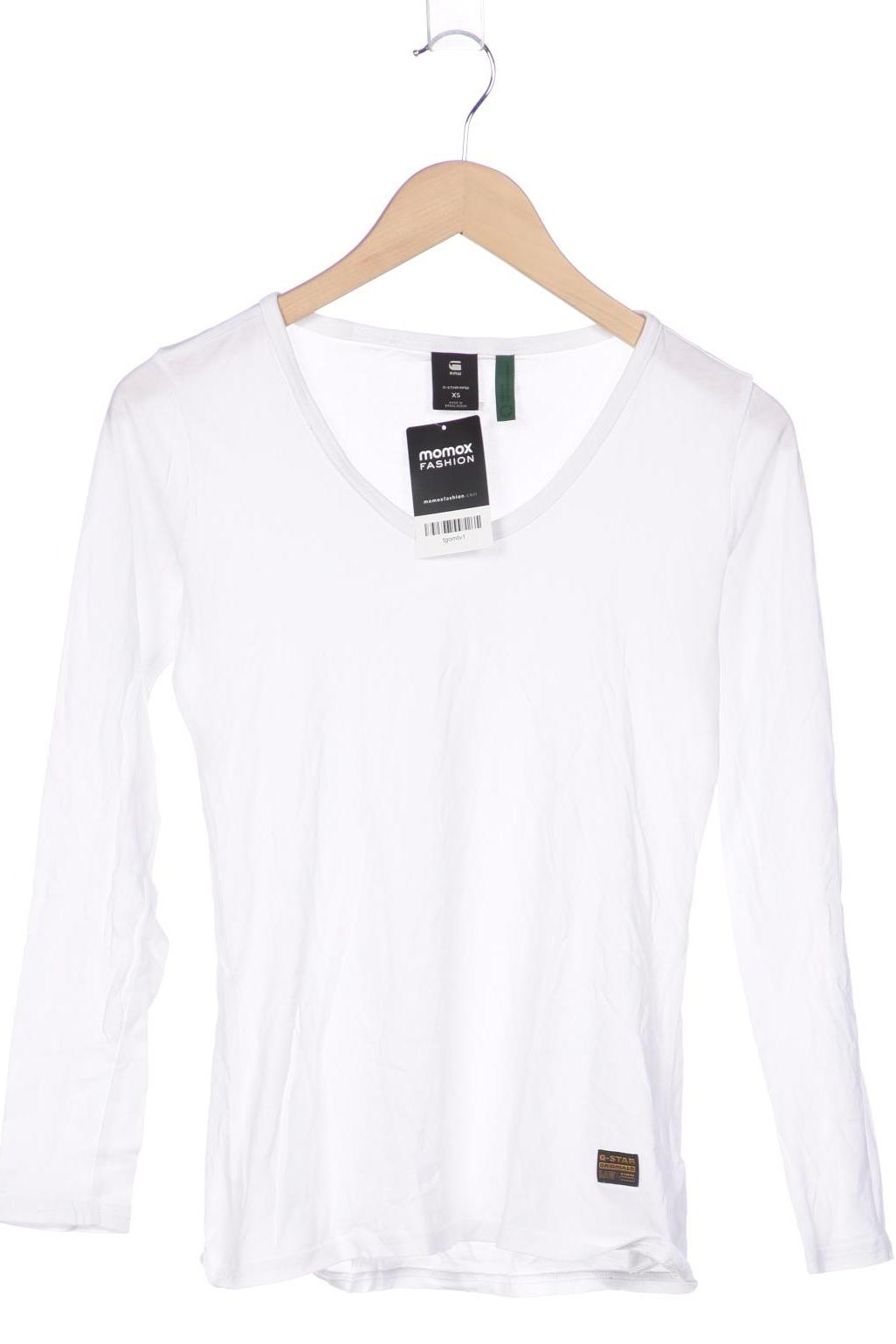 

G STAR RAW Damen Langarmshirt, weiß