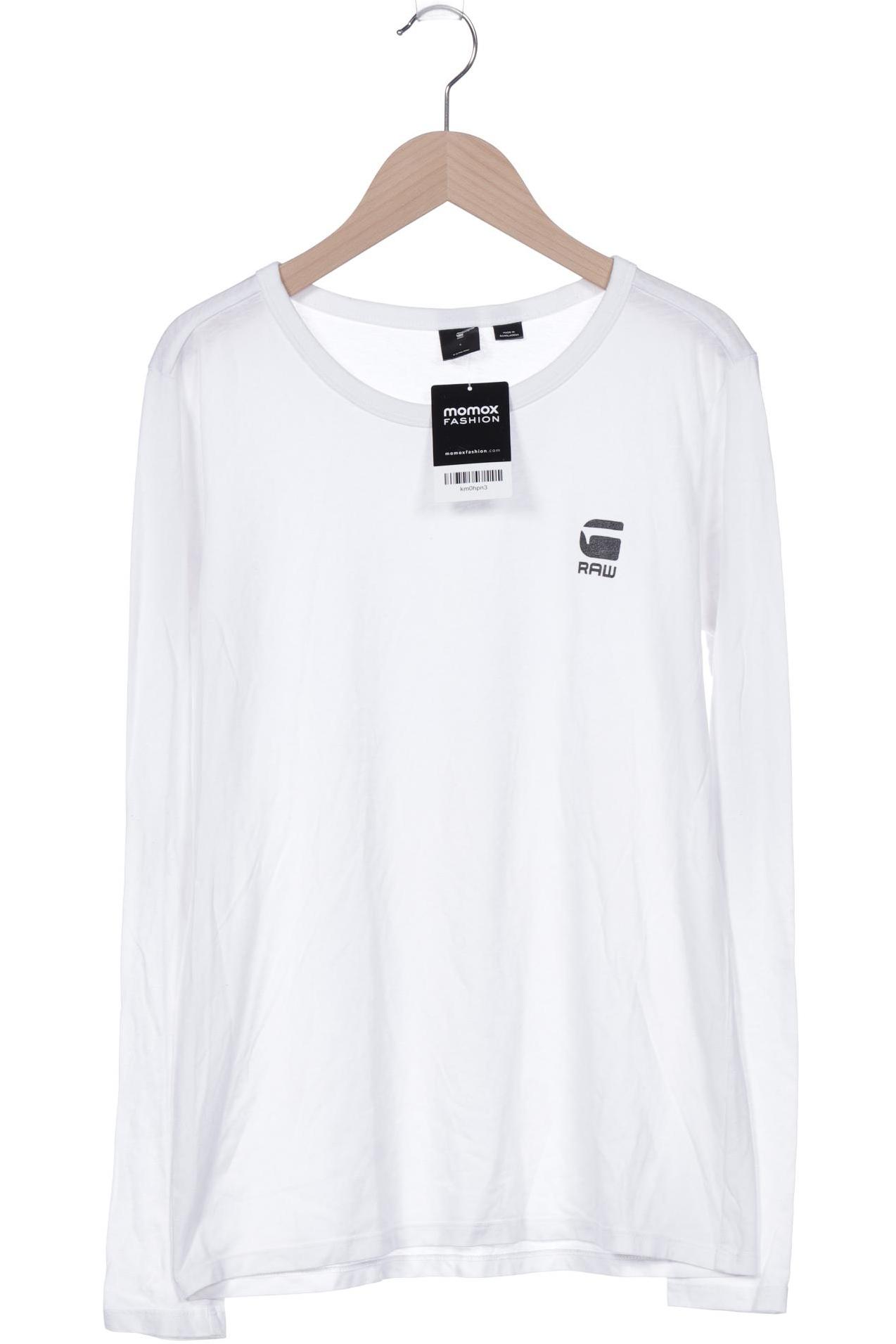 

G Star RAW Herren Langarmshirt, weiß, Gr. 46