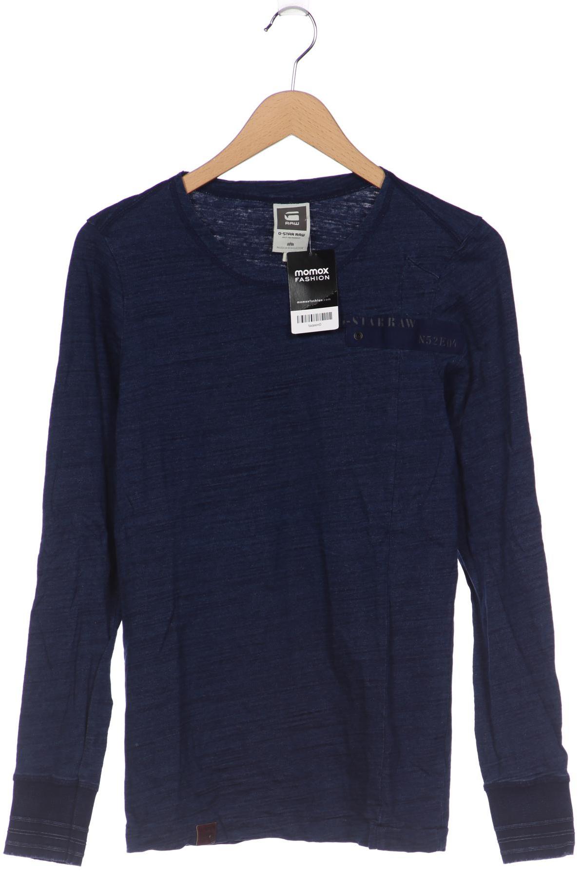 

G STAR RAW Herren Langarmshirt, marineblau