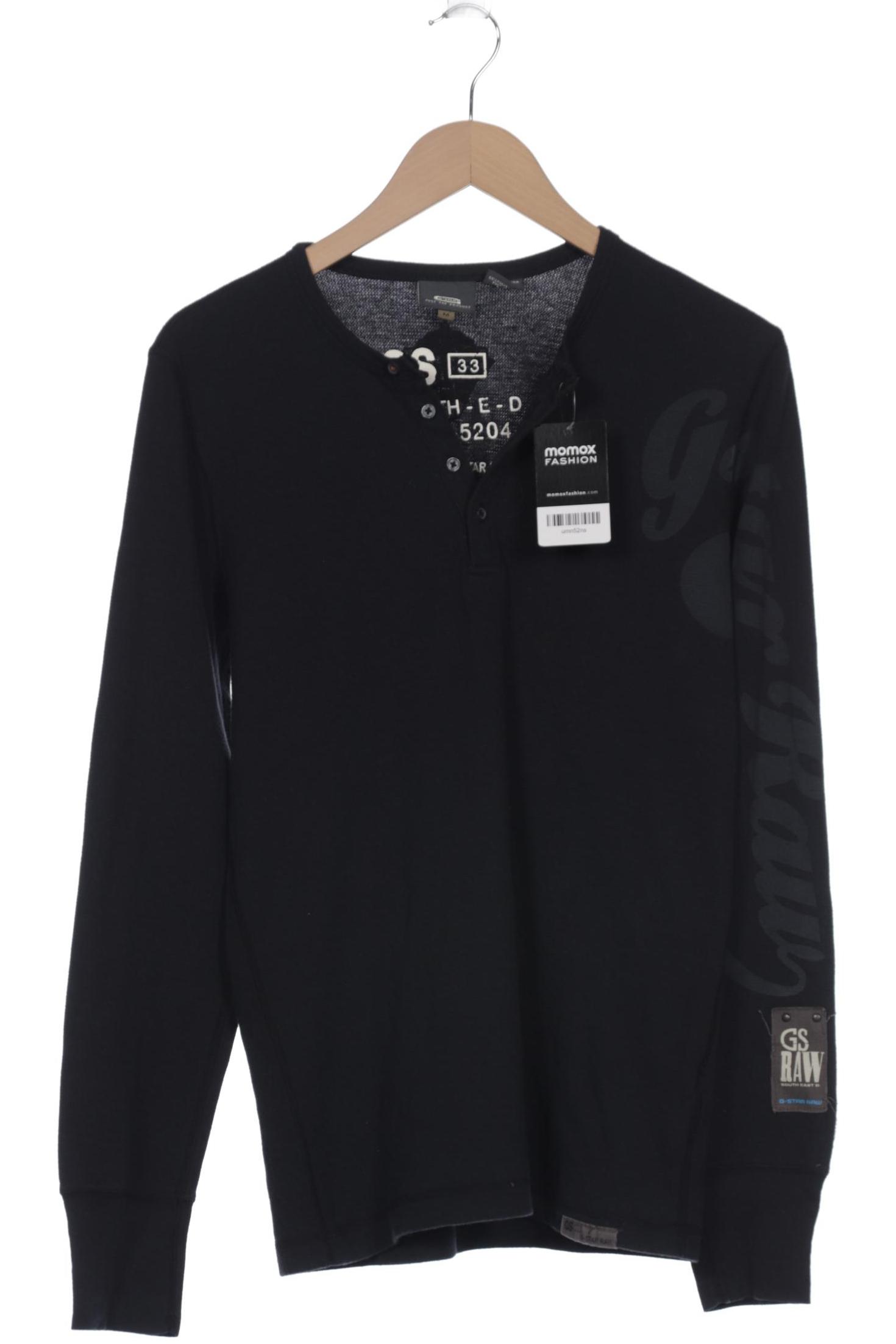 

G STAR RAW Herren Langarmshirt, schwarz