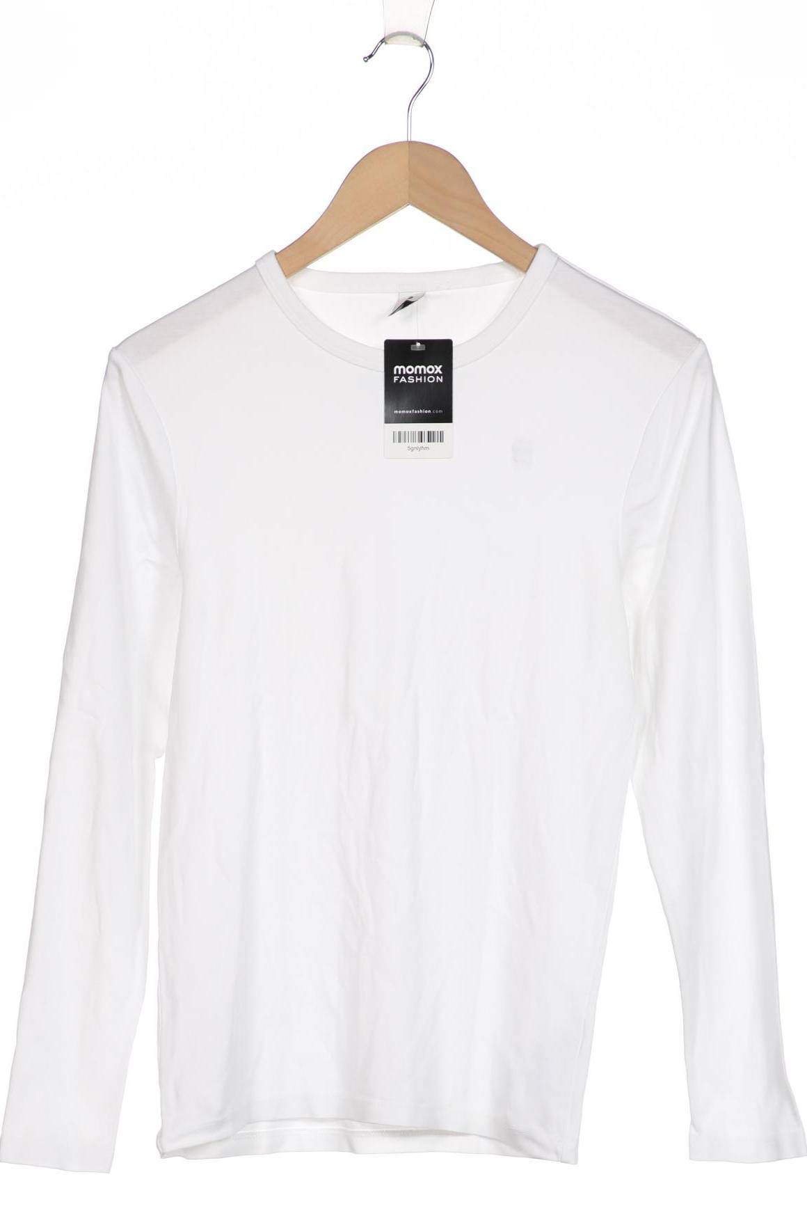 

G STAR RAW Herren Langarmshirt, weiß