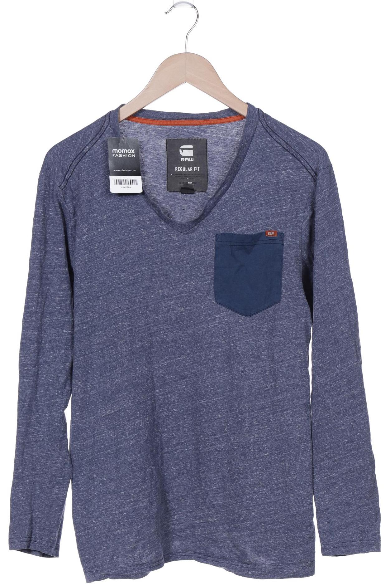 

G Star RAW Herren Langarmshirt, blau, Gr. 46