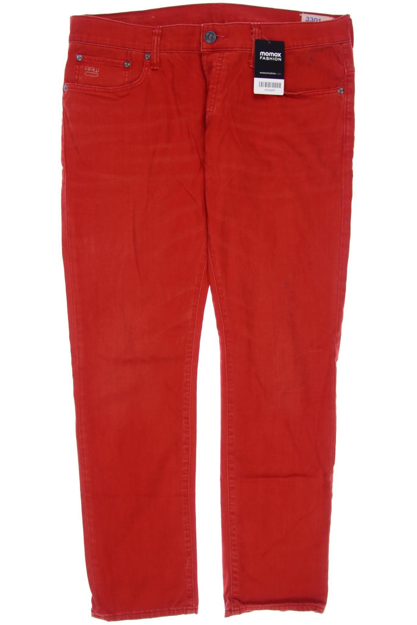 

G STAR RAW Herren Jeans, rot