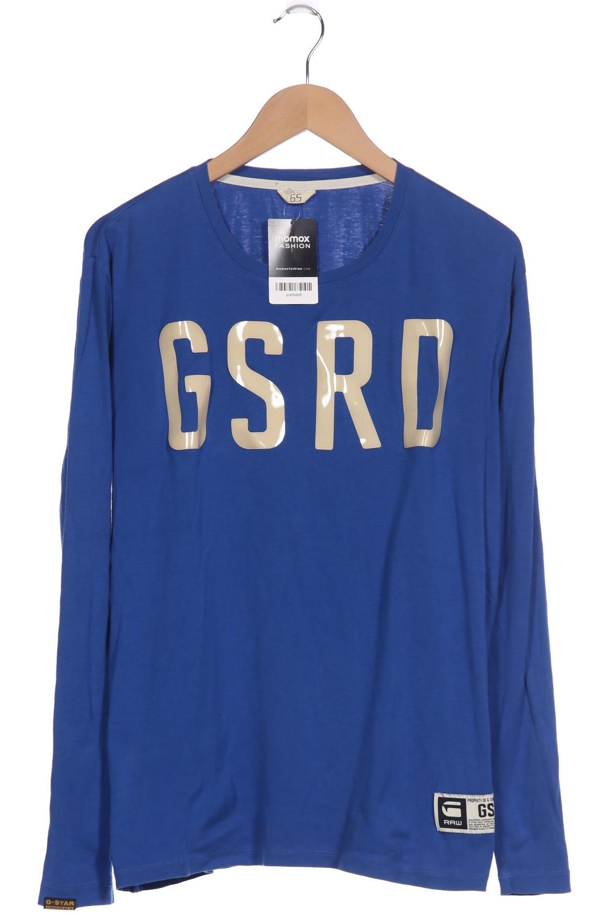 

G Star RAW Herren Langarmshirt, blau, Gr. 52