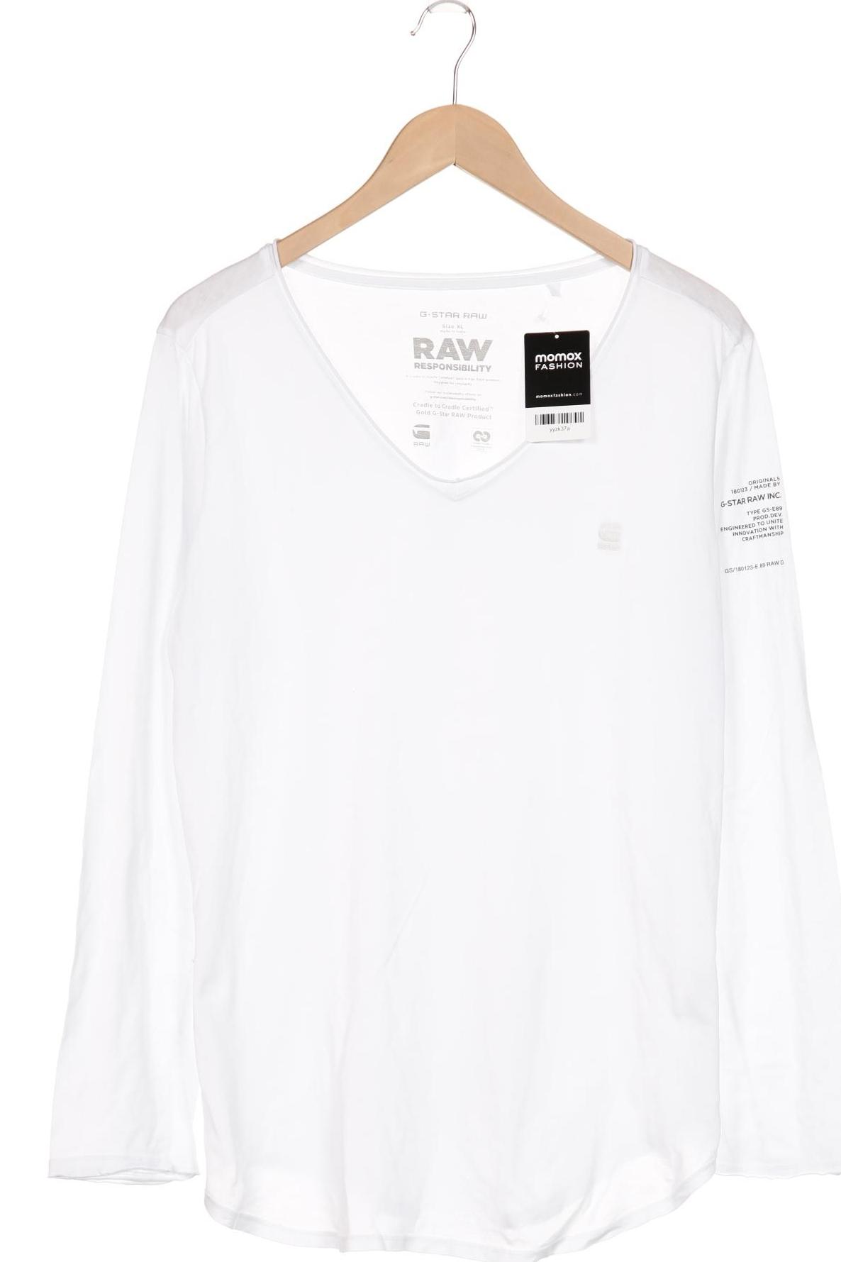

G Star RAW Herren Langarmshirt, weiß, Gr. 54