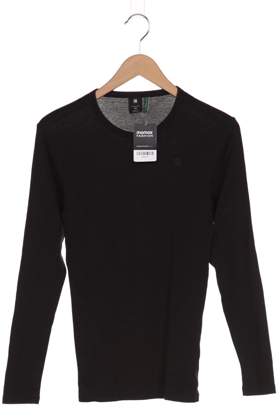 

G STAR RAW Herren Langarmshirt, schwarz