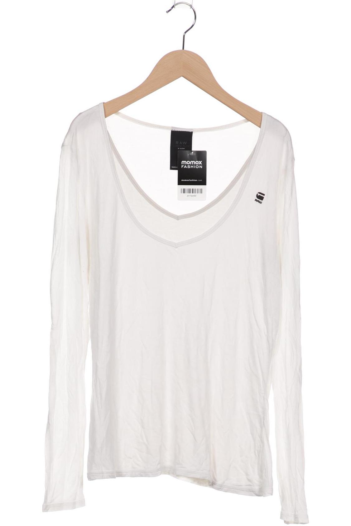 

G STAR RAW Damen Langarmshirt, weiß