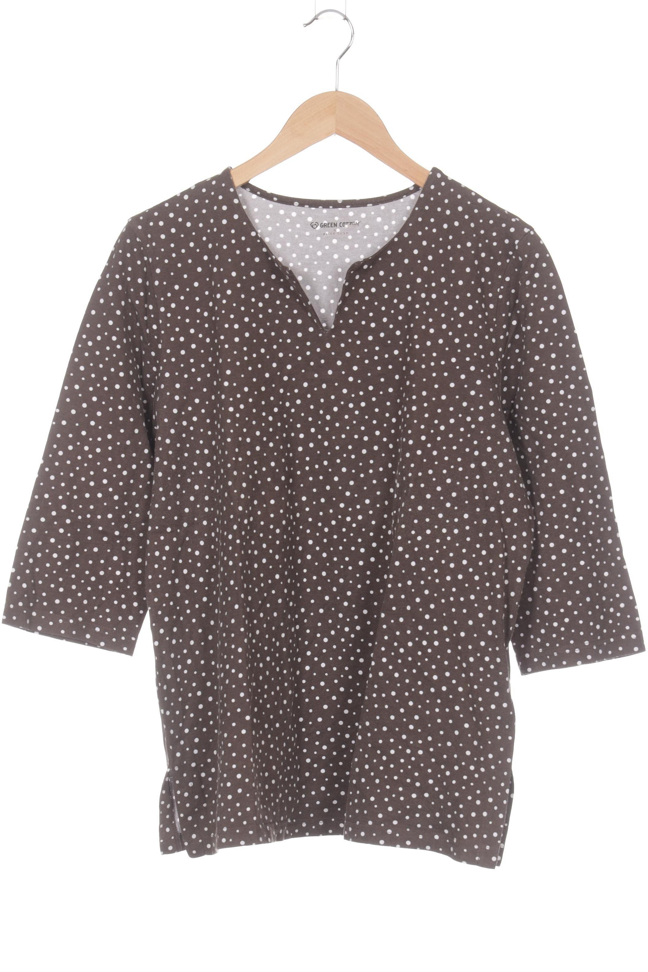 

Green Cotton Damen Langarmshirt, braun, Gr. 44