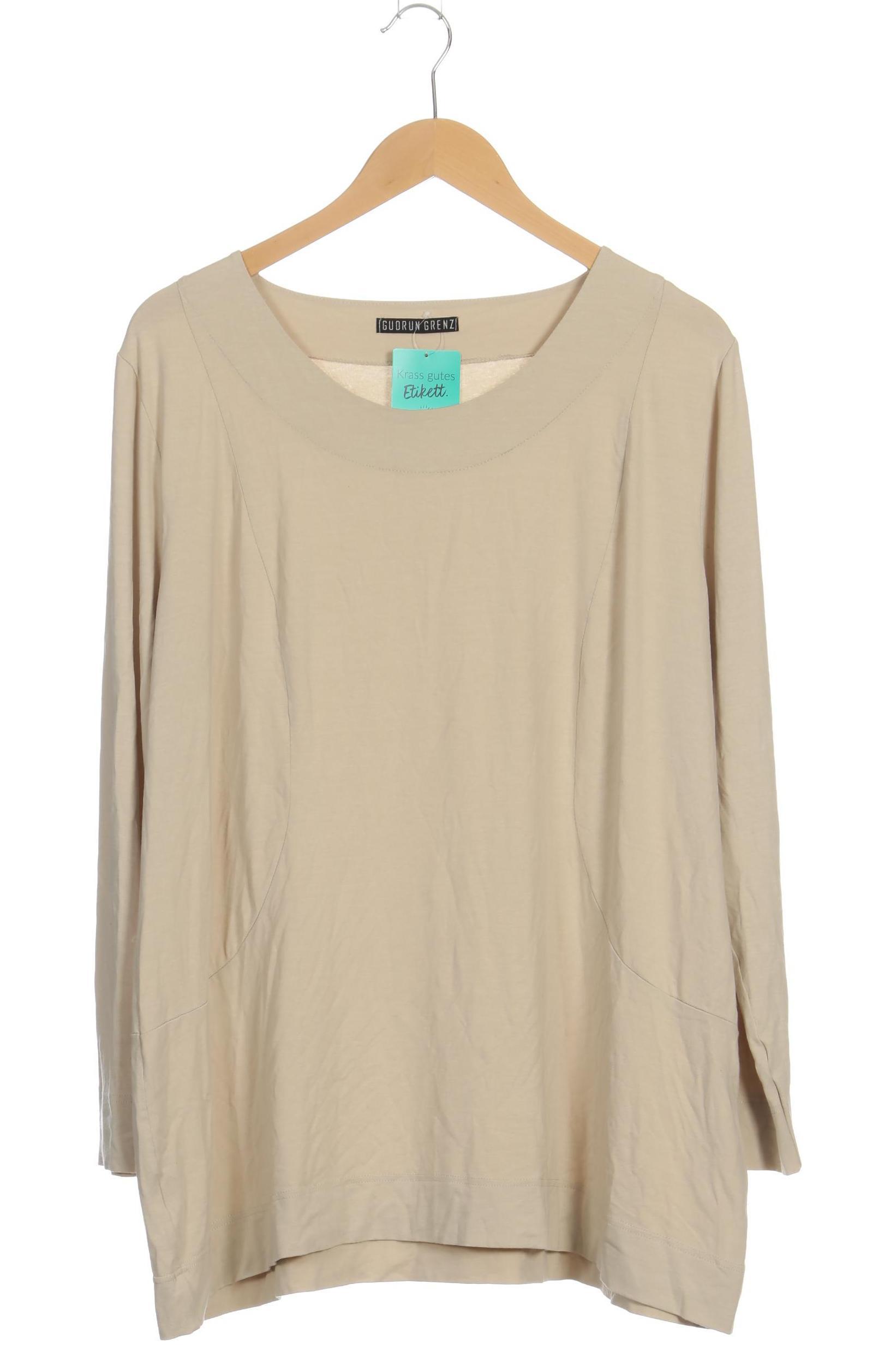 

Gudrun Grenz Damen Langarmshirt, beige, Gr.